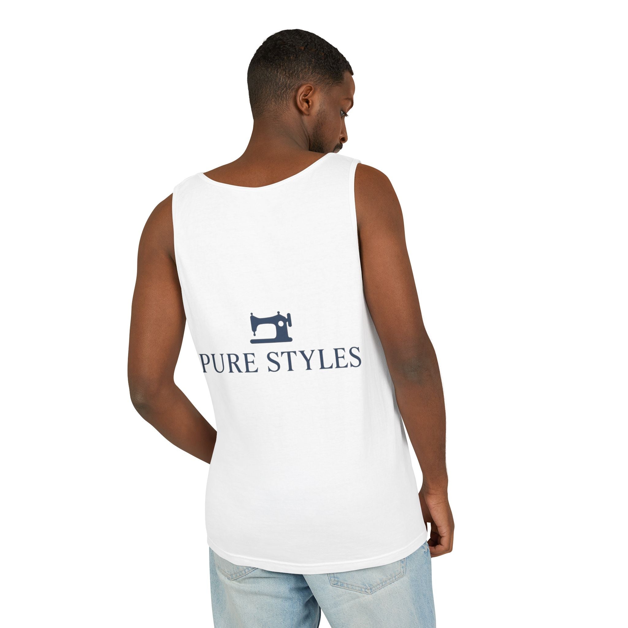 Vibrant Tropical Scene Tank Top - Unisex Summer Wear, Beach Casual, Vacation Apparel, Gift for Nature Lovers, Relaxed Fit Fashion