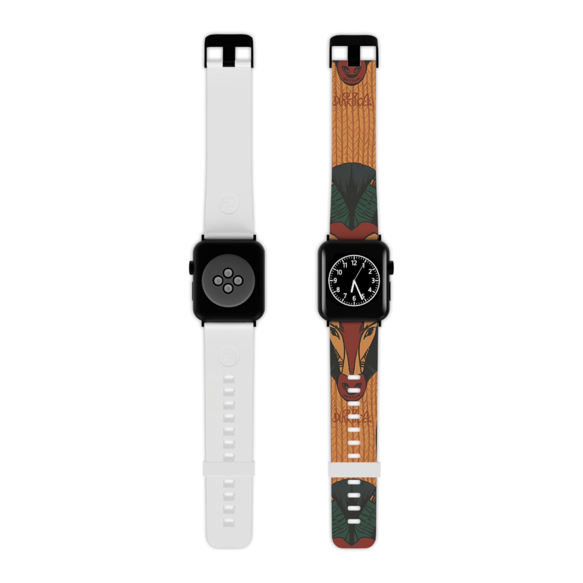 Vibrant Apple Watch Band with Nature-Inspired Design, Bohemian Watch Strap, Colorful Silicone Wristband, Gift for Her, Trendy Accessory