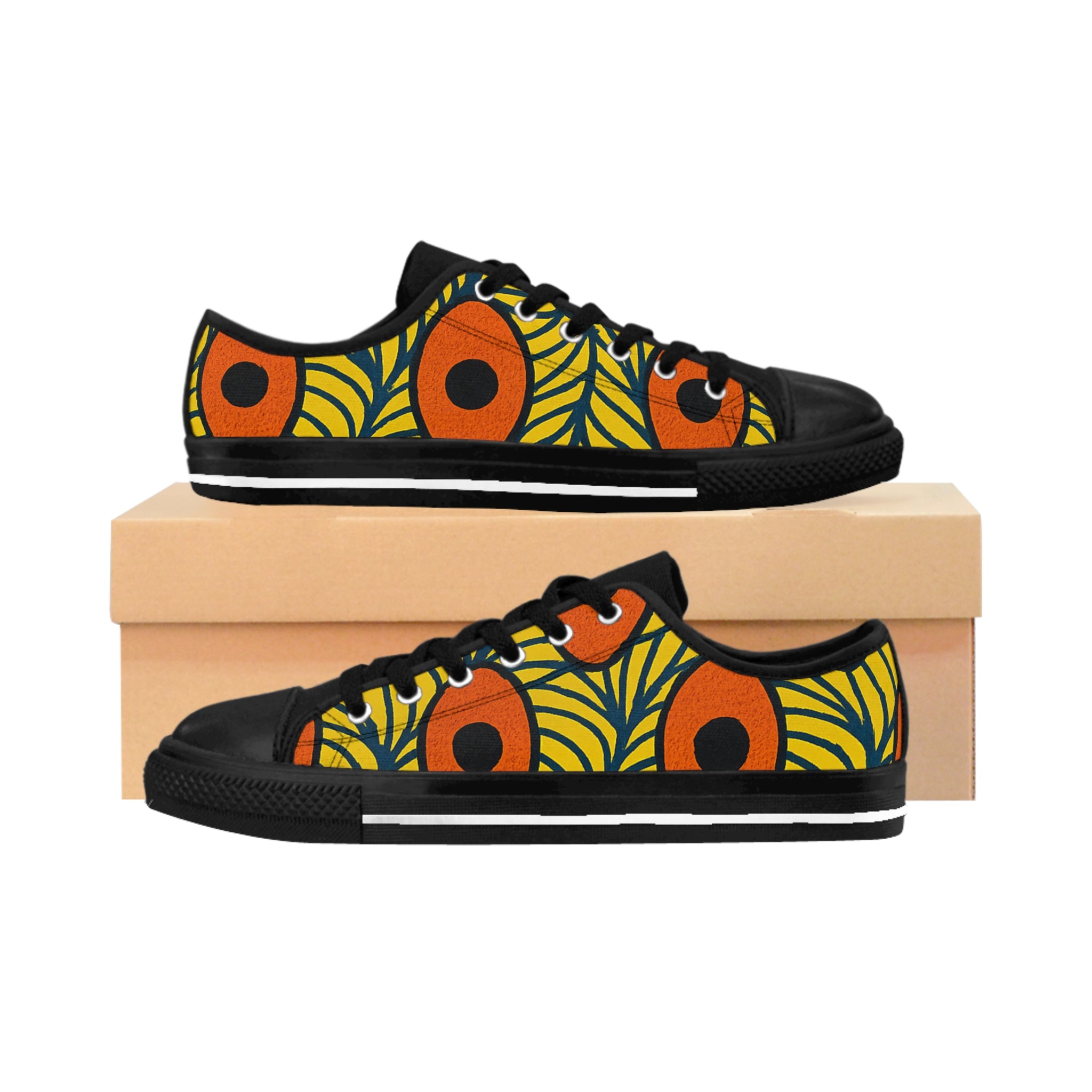 Vibrant Women's Sneakers with Bold Design for Casual Outings, Festivals, Everyday Wear, Unique Gift Idea, Fashion Statement