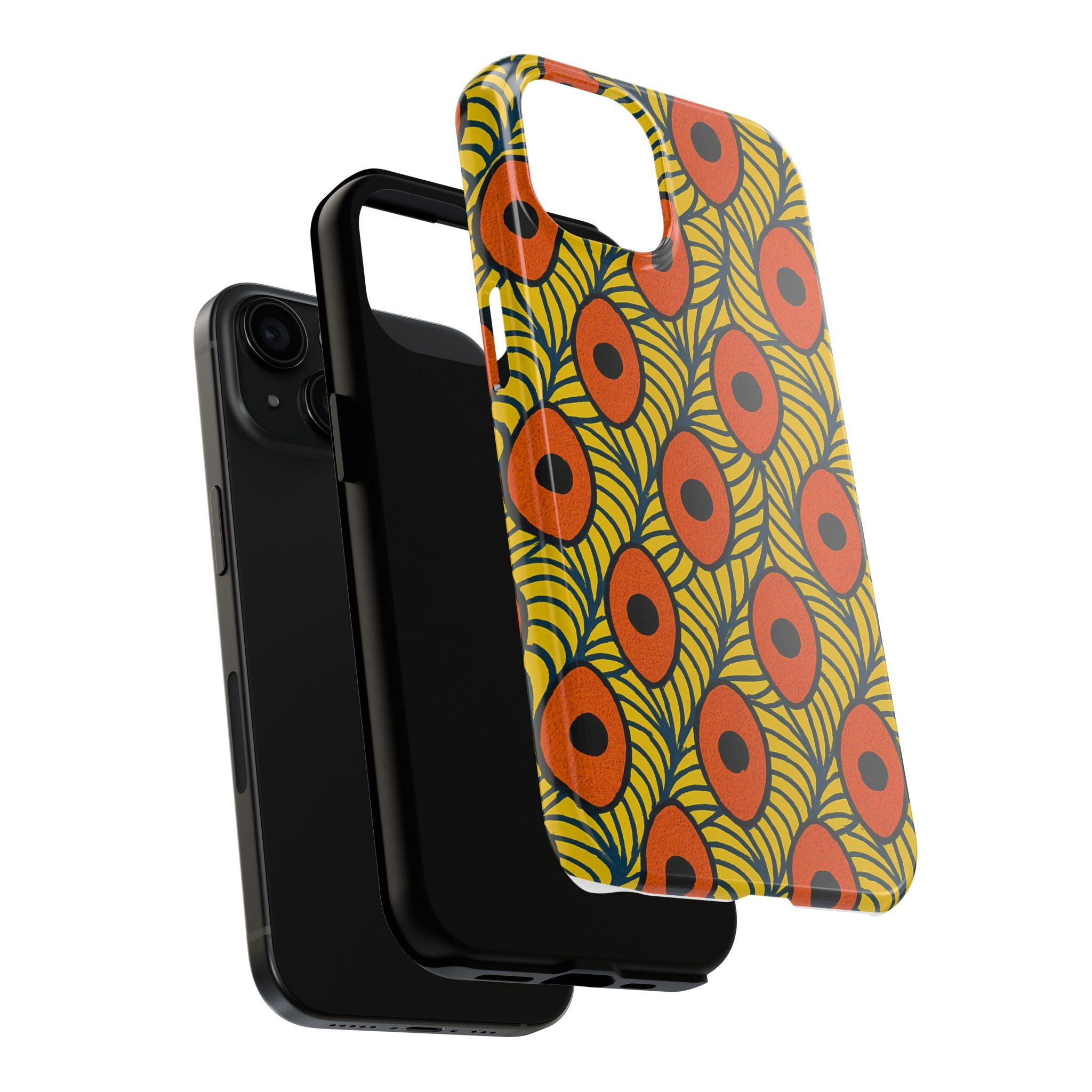 Vibrant Patterned Tough Phone Case, Stylish Phone Case, Unique Phone Cover, Protective Case, Gift for Her, Colorful Mobile Accessory