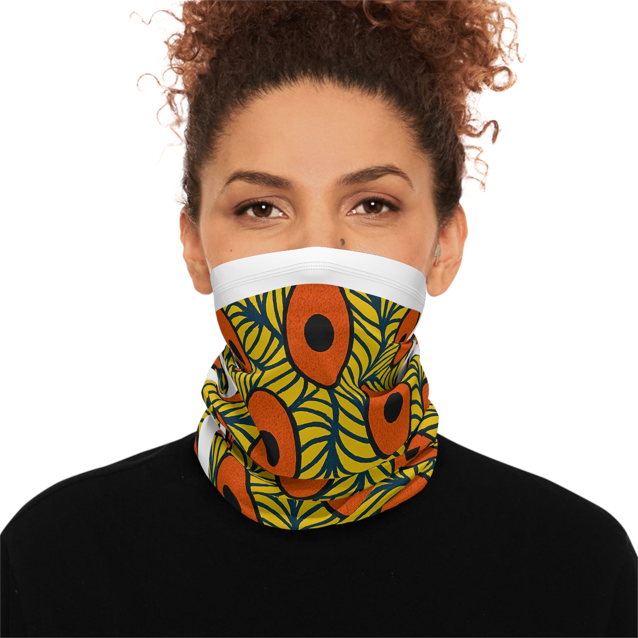 Vibrant Winter Neck Gaiter with Drawstring, Fashionable Face Cover, Outdoor Scarf, Unique Gift for Her, Stylish Cold Weather Accessory