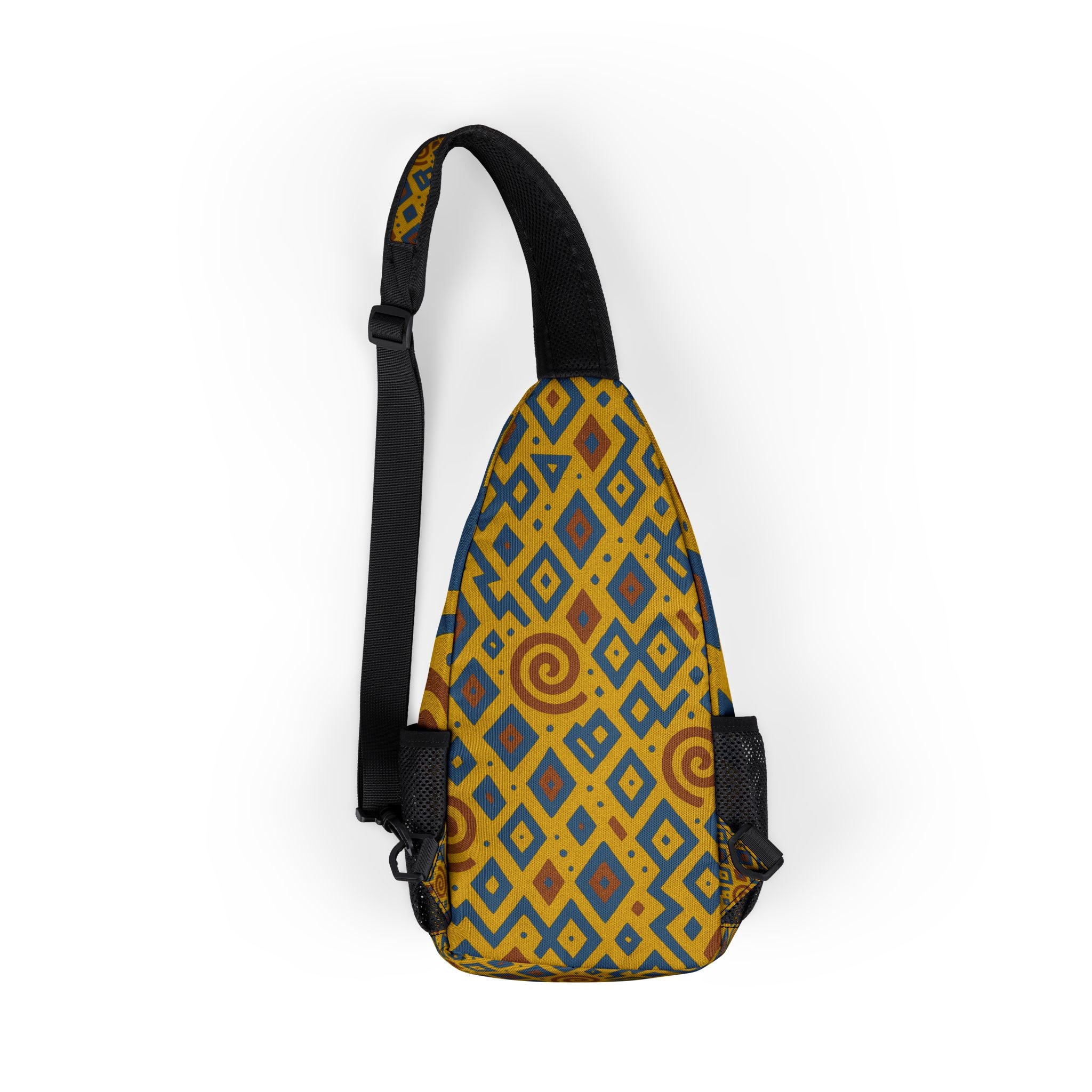 Vibrant AOP Chest Bag - Adjustable Sling, Trendy Crossbody, Unique Print for Festivals, Travel, Outdoor Adventures, Everyday Use