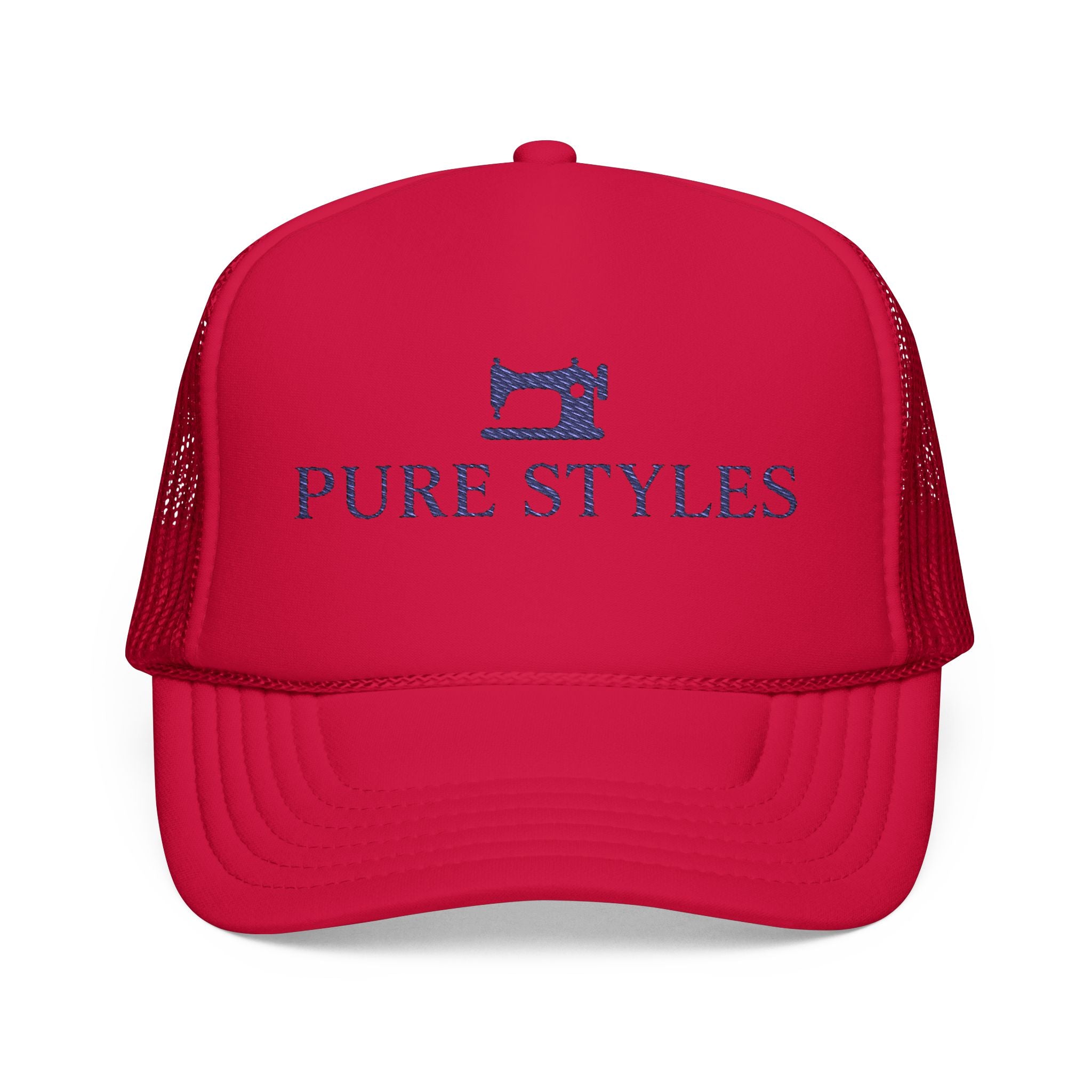 Embroidered Foam Trucker Hat - Stylish Cap for Outdoors, Gifts, Parties, Sports, Everyday Wear