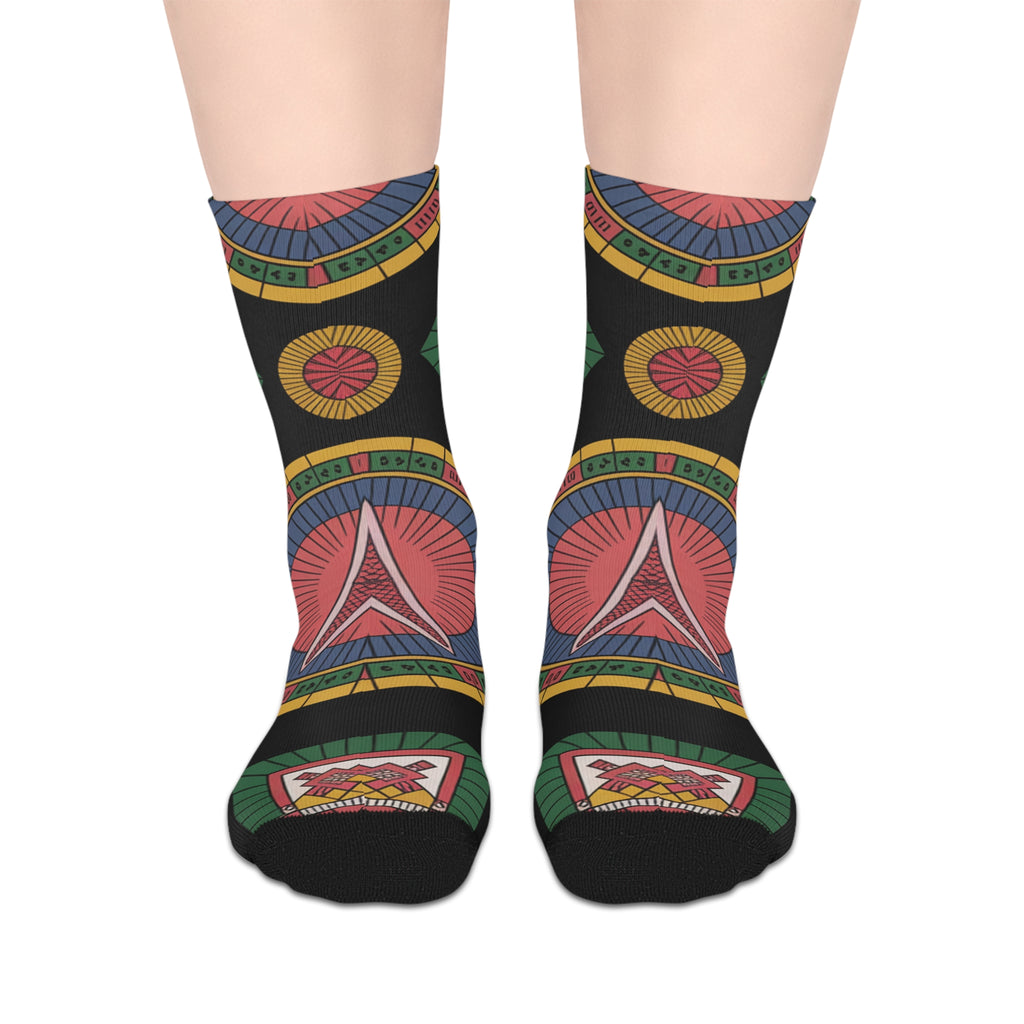 Colorful Mid-Length Socks with Geometric Patterns for Everyday Wear, Gift for Friends, Comfortable Sock Gift, Artistic Fashion [...]