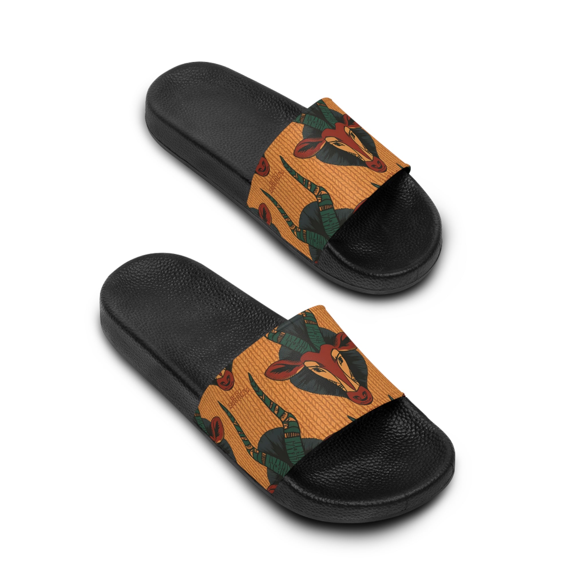 Funky Patterned Men's Slide Sandals | Summer Footwear, Pool Slides, Casual Wear, Vacation Accessories, Trendy Summer Style