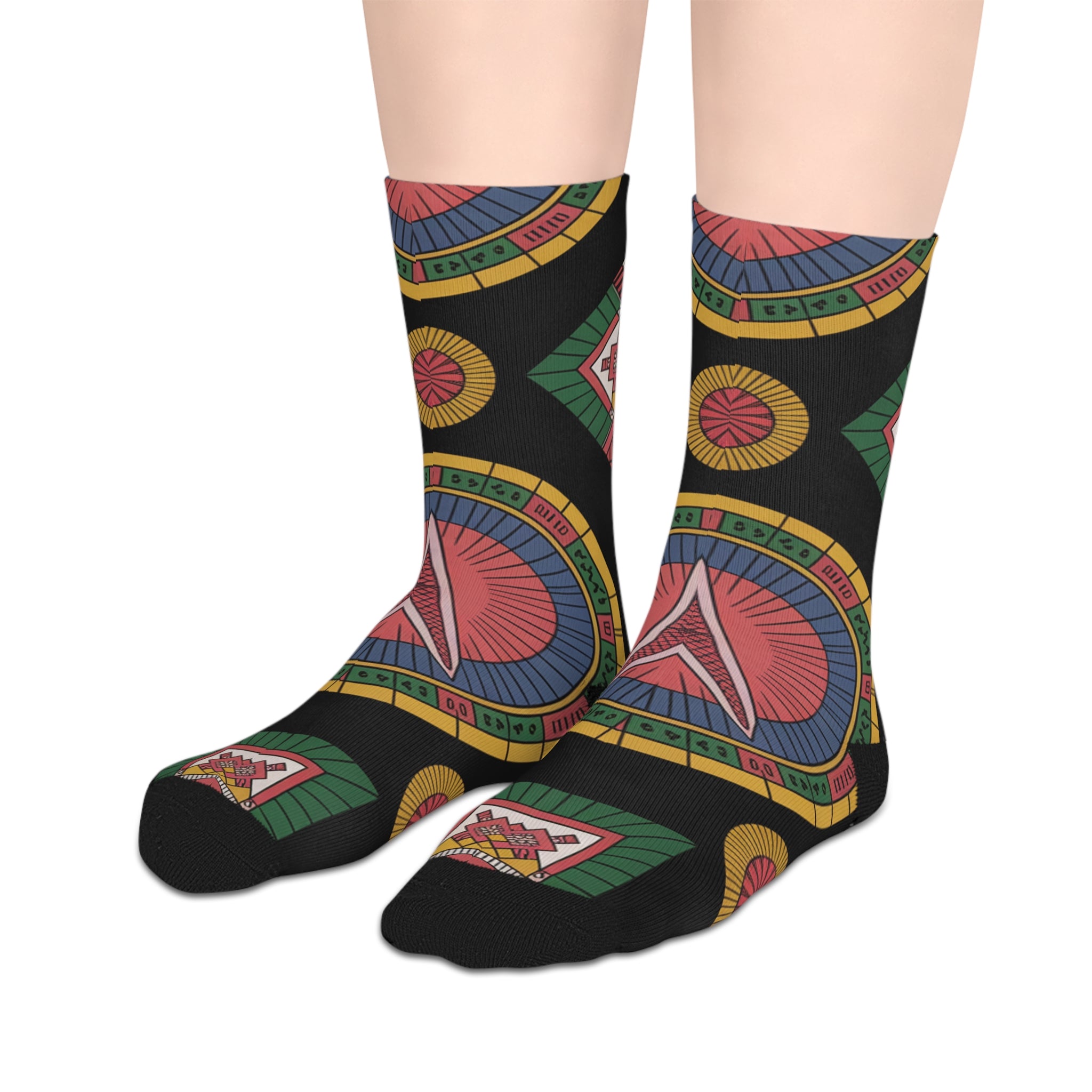 Colorful Mid-Length Socks with Geometric Patterns for Everyday Wear, Gift for Friends, Comfortable Sock Gift, Artistic Fashion [...]