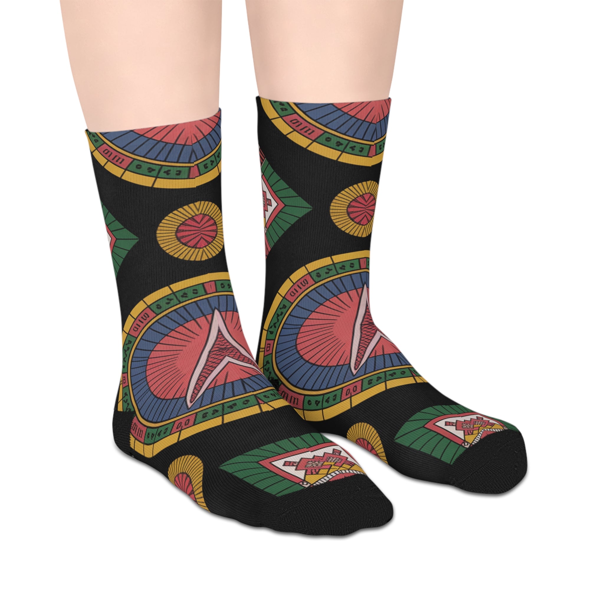 Colorful Mid-Length Socks with Geometric Patterns for Everyday Wear, Gift for Friends, Comfortable Sock Gift, Artistic Fashion [...]