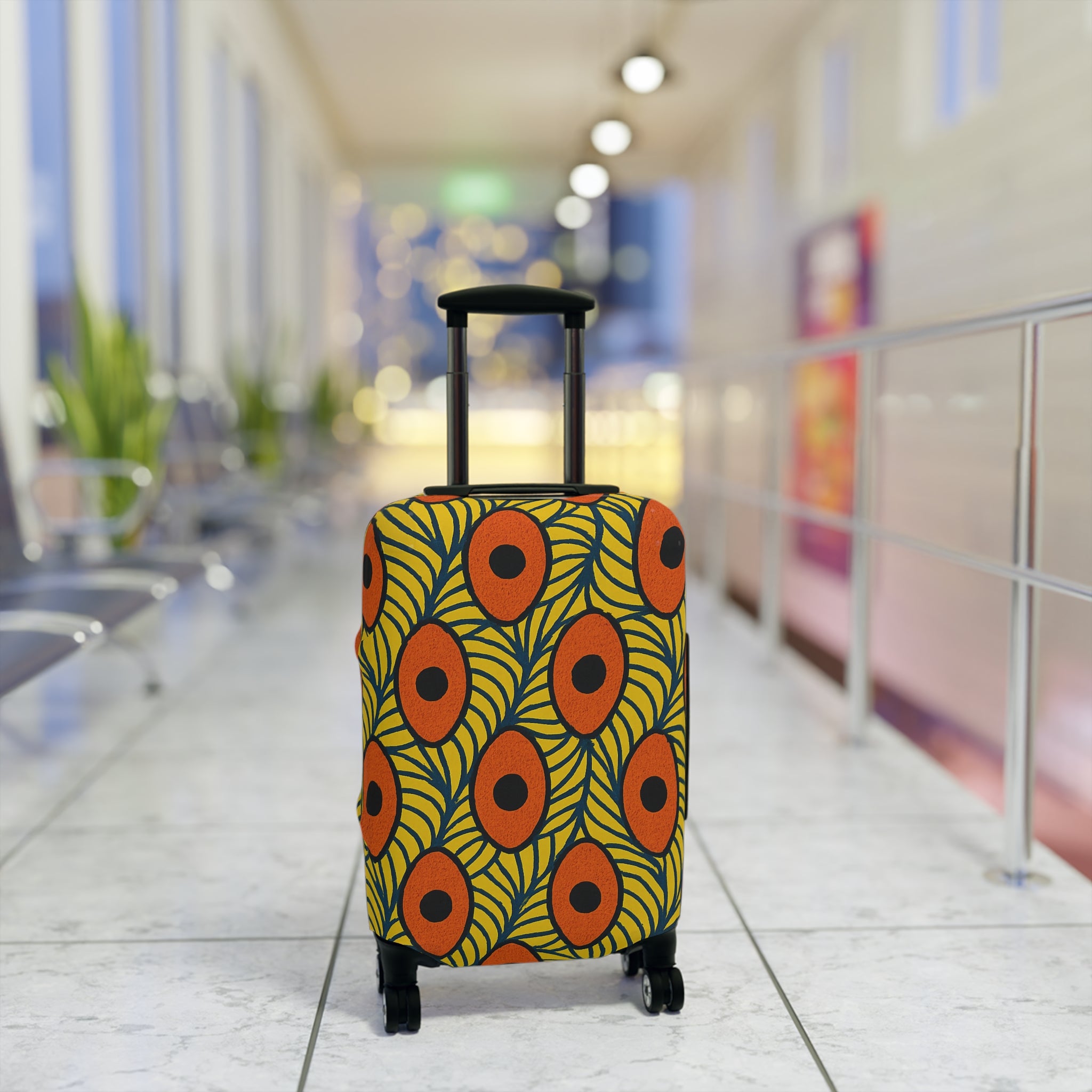 Vibrant Luggage Cover for Unique Travel Style, Colorful Travel Accessory, Suitcase Protector, Gift for Travelers, Vacation Essentials