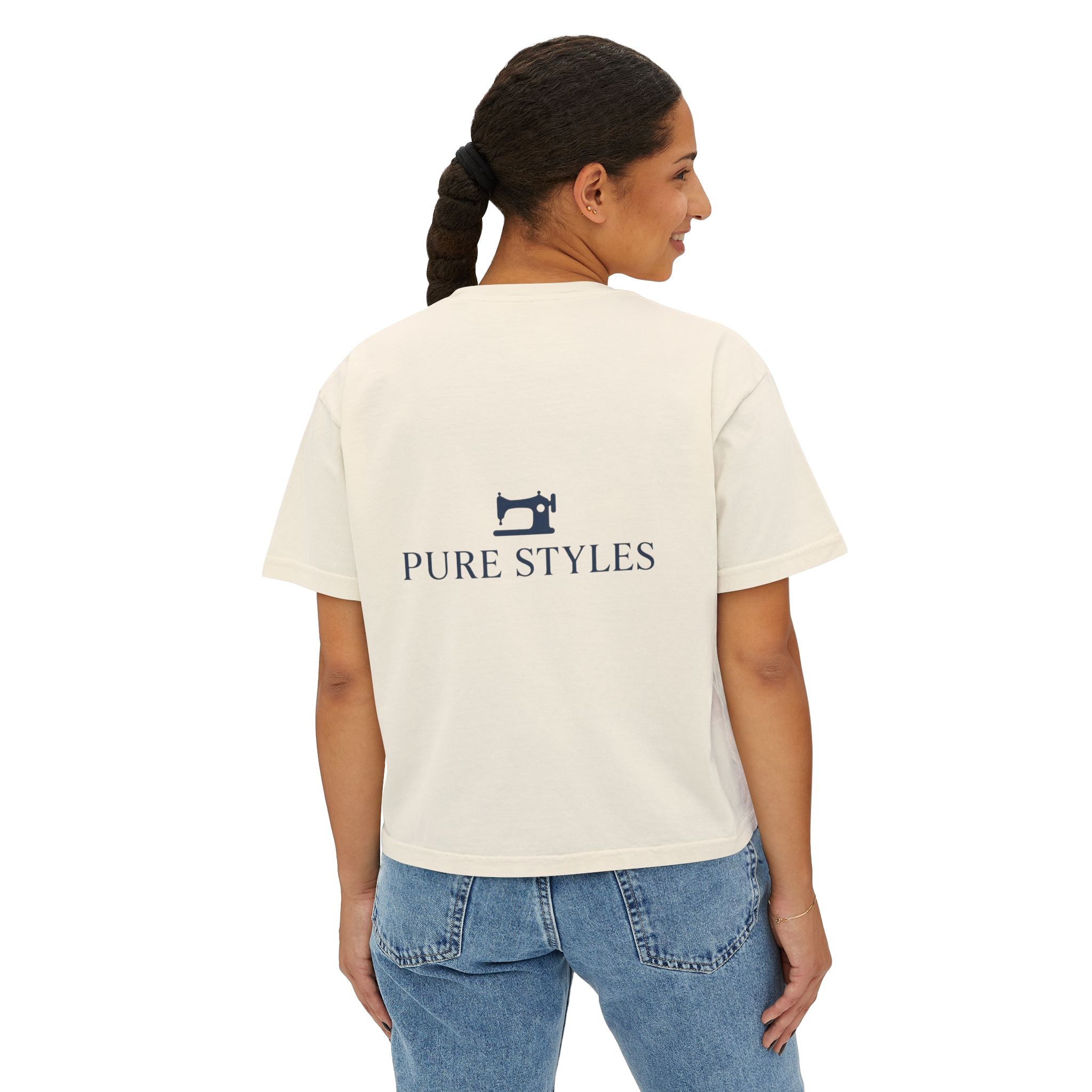Women's Boxy Tee for Sew Lovers - Casual Style, Gift for Crafters, Sewing Enthusiasts, Festivals, Birthdays