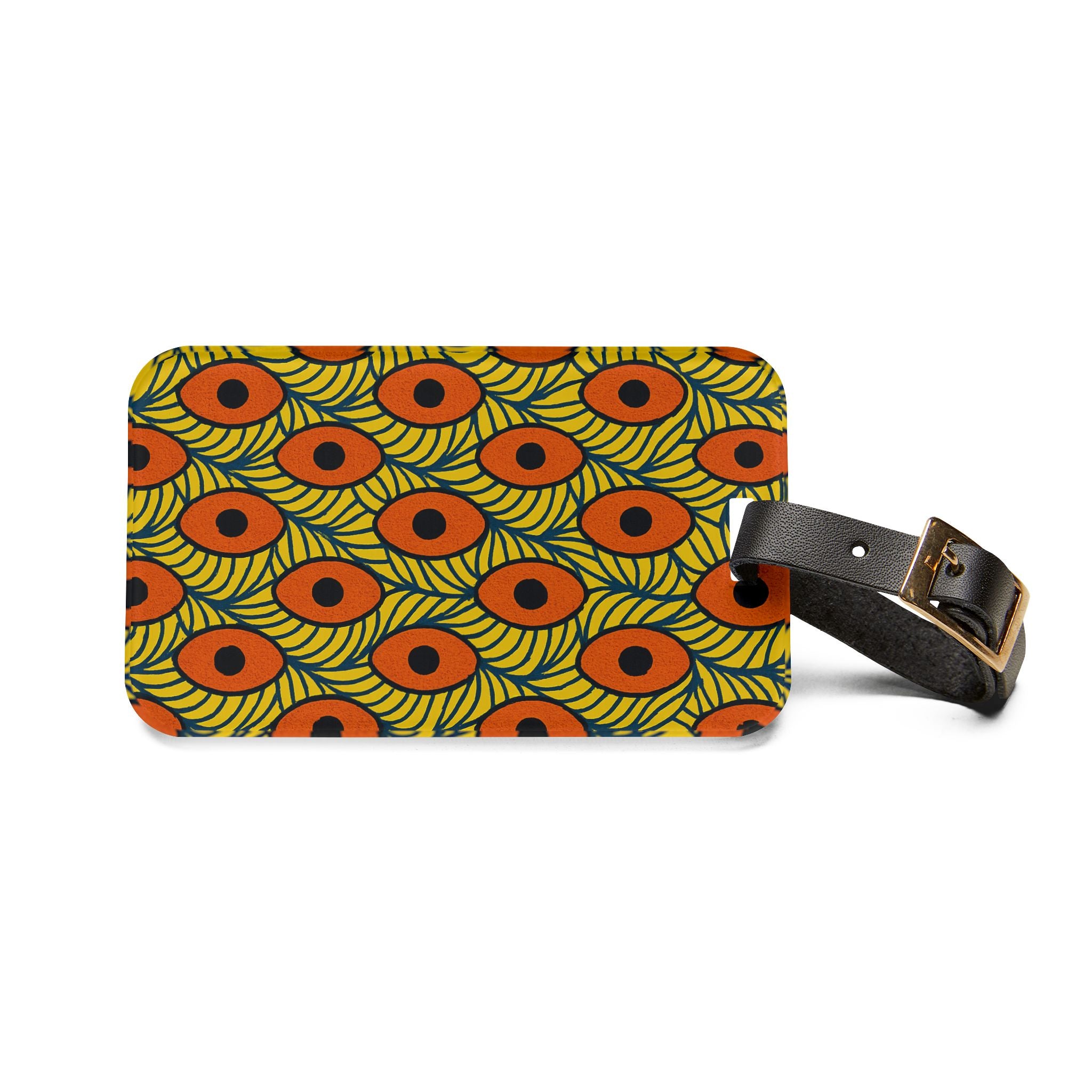 Colorful Patterned Luggage Tag, Travel Accessory, Suitcase Identifier, Unique Gift, Personalized Travel Tag