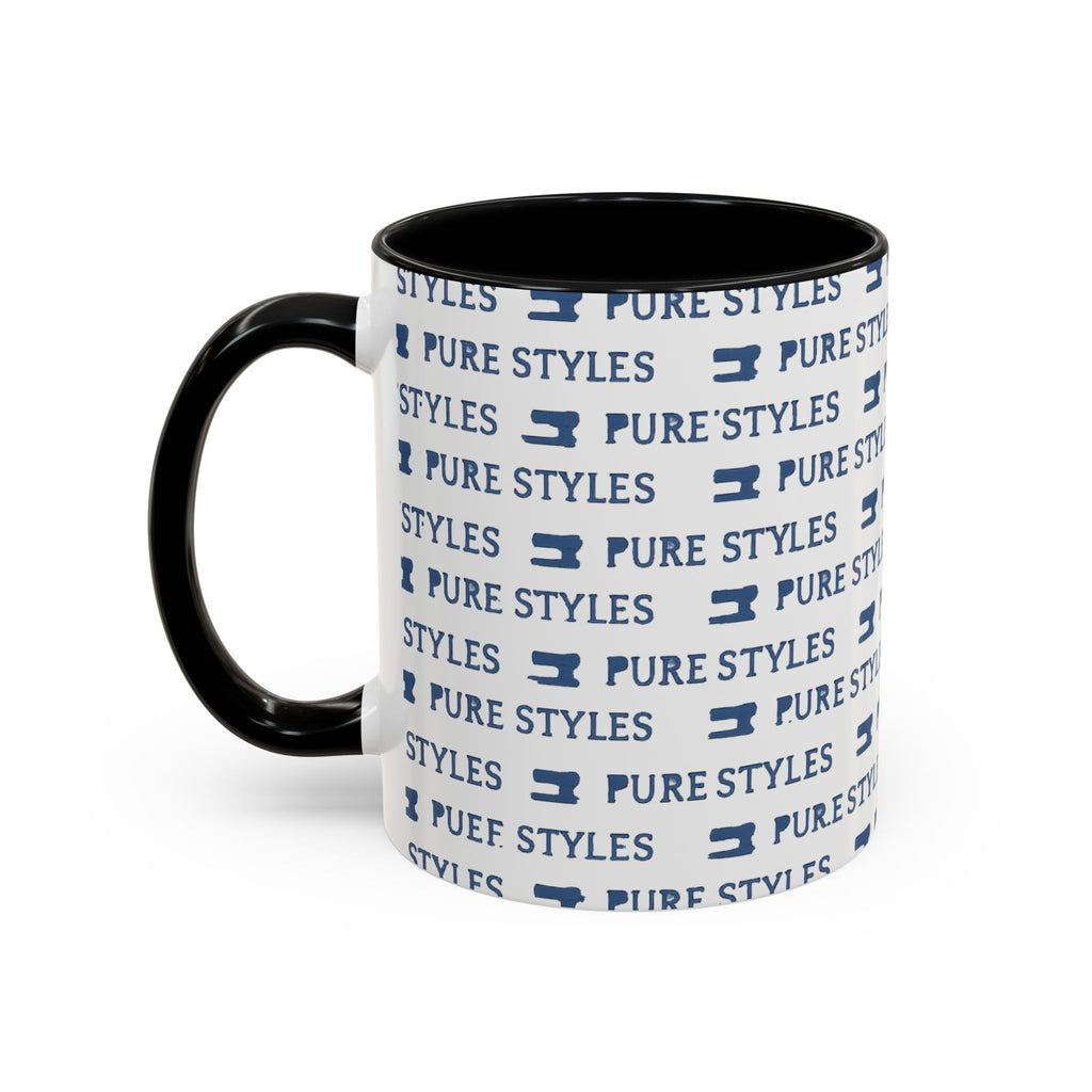 Stylish Accent Coffee Mug for Home or Office, Gift for Coffee Lovers, Modern Ceramic Cup, 11oz & 15oz Sizes