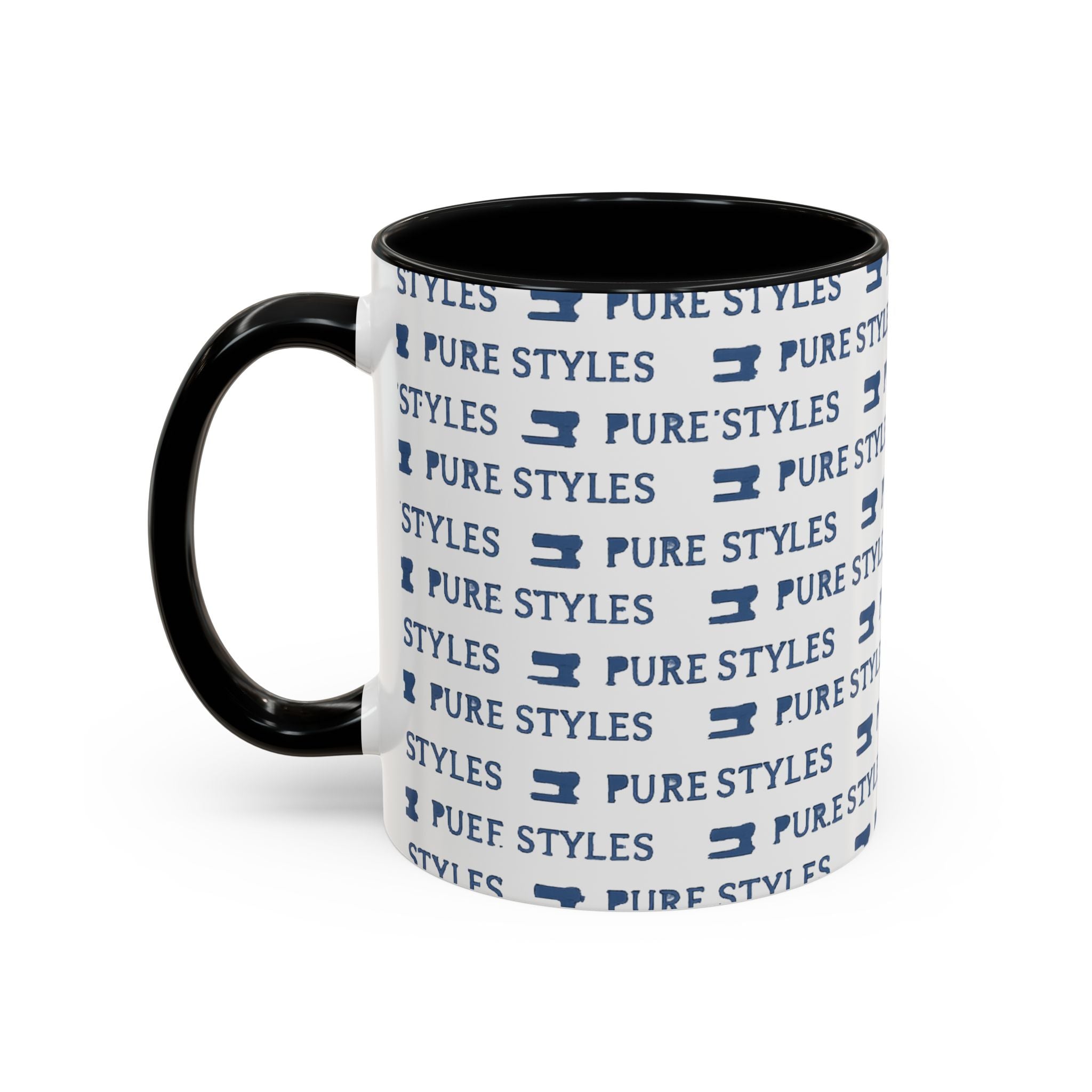 Stylish Accent Coffee Mug for Home or Office, Gift for Coffee Lovers, Modern Ceramic Cup, 11oz & 15oz Sizes