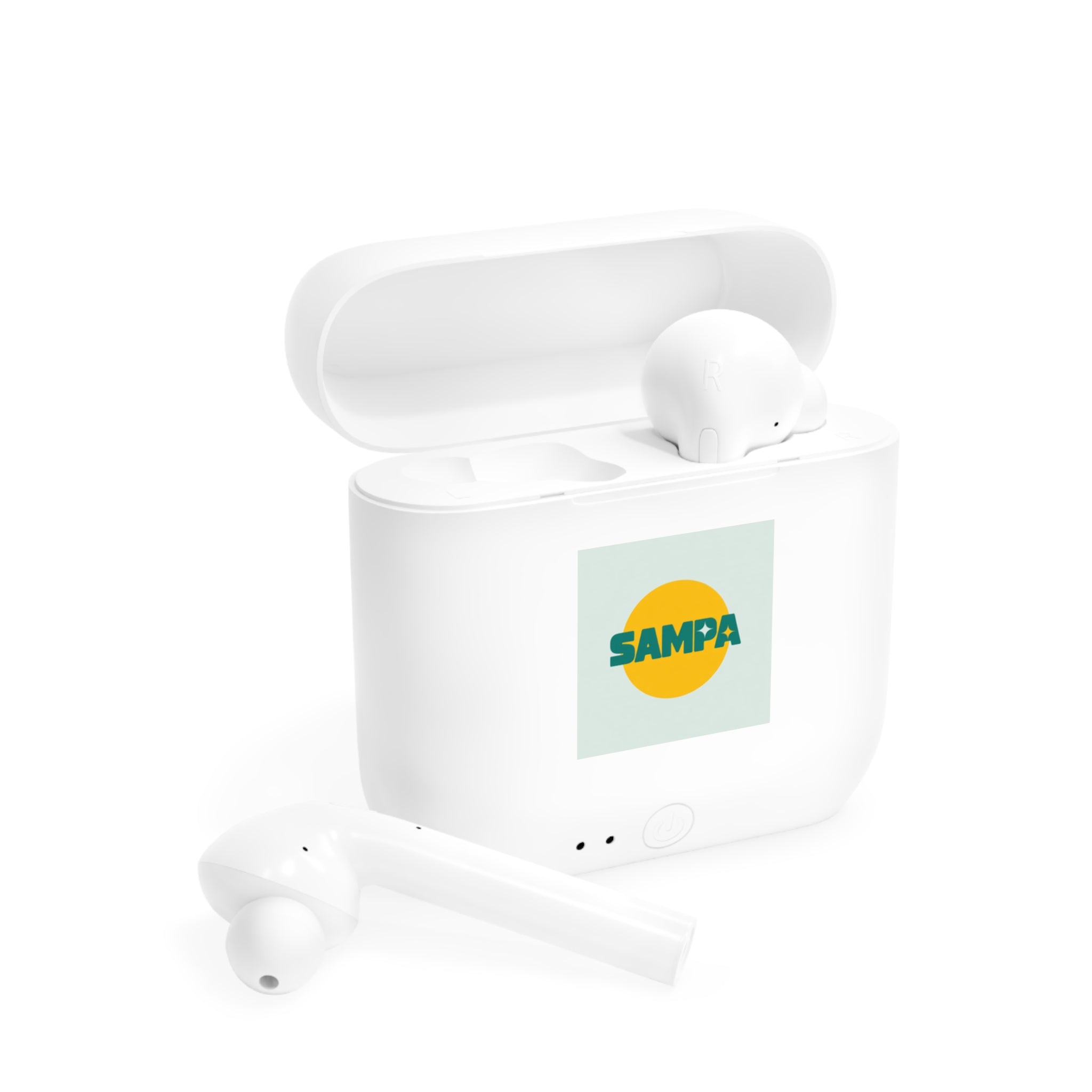 Wireless Earbuds Case, Custom Sampa Earbuds Holder, Tech Gift for Music Lovers, Portable Charging Cover, Unique Earphone Accessories