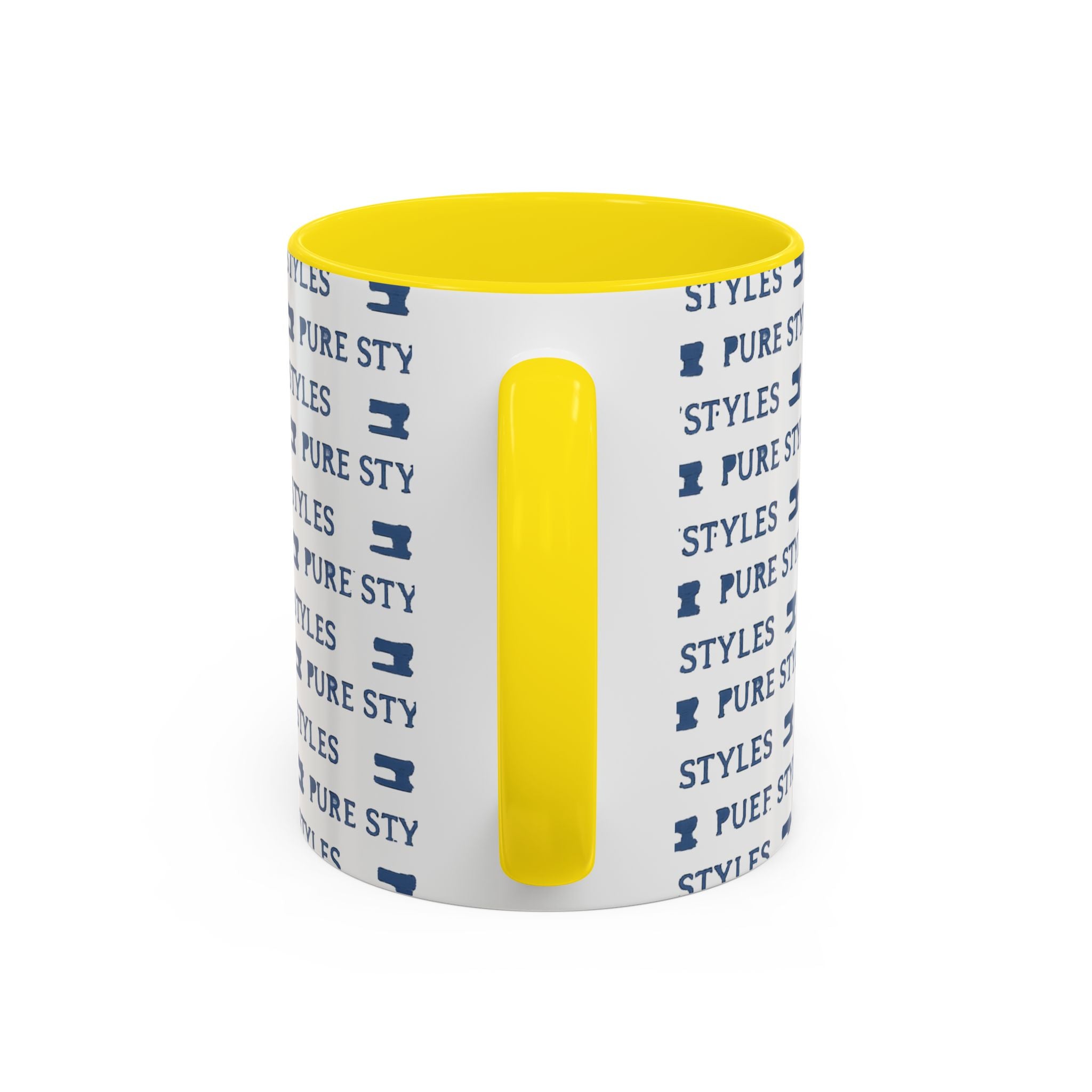 Stylish Accent Coffee Mug for Home or Office, Gift for Coffee Lovers, Modern Ceramic Cup, 11oz & 15oz Sizes