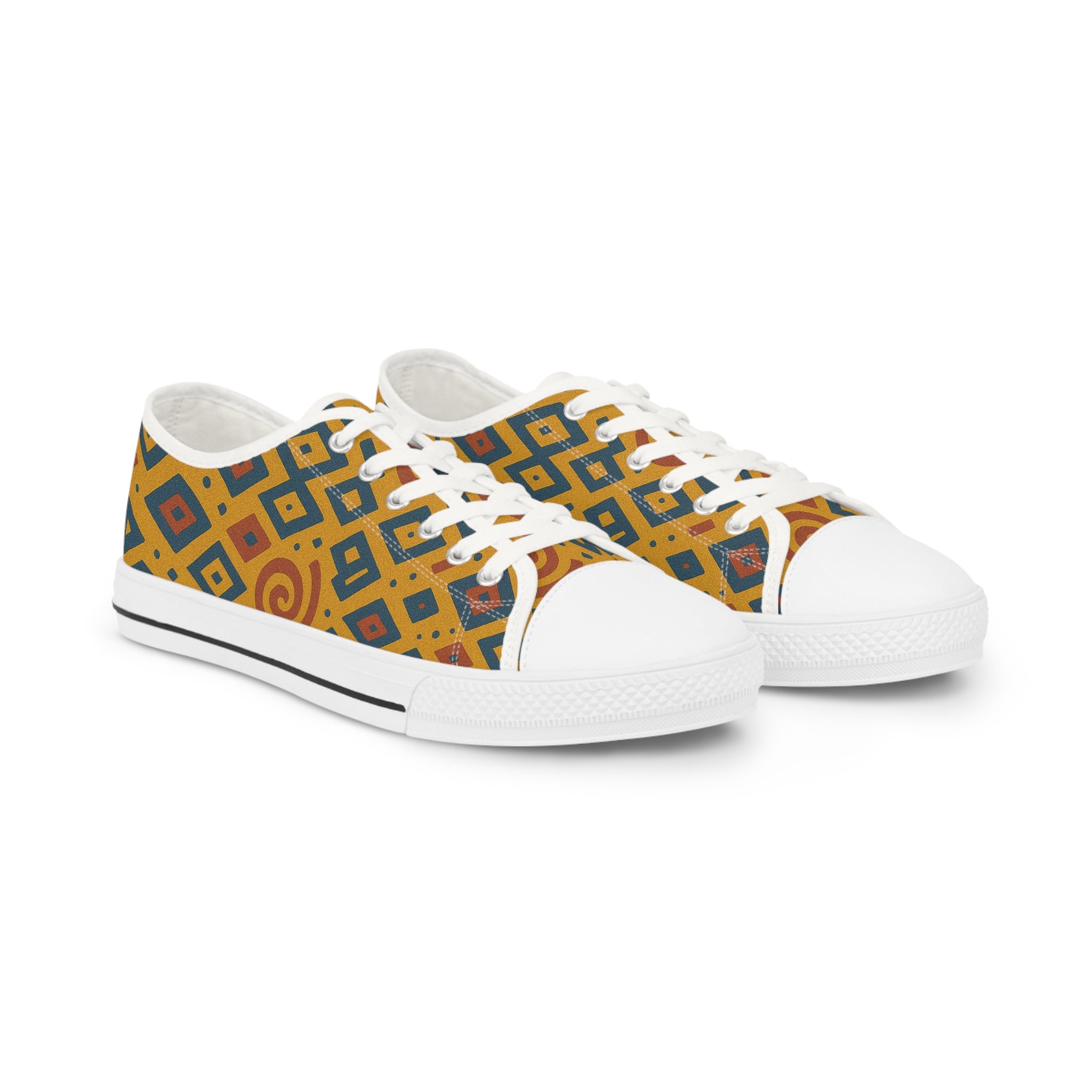 Stylish Patterned Low Top Sneakers for Men | Unique Casual Footwear, Trendy Sneakers, Gifting Idea, Vacation Shoes, Art-Inspired Footwear