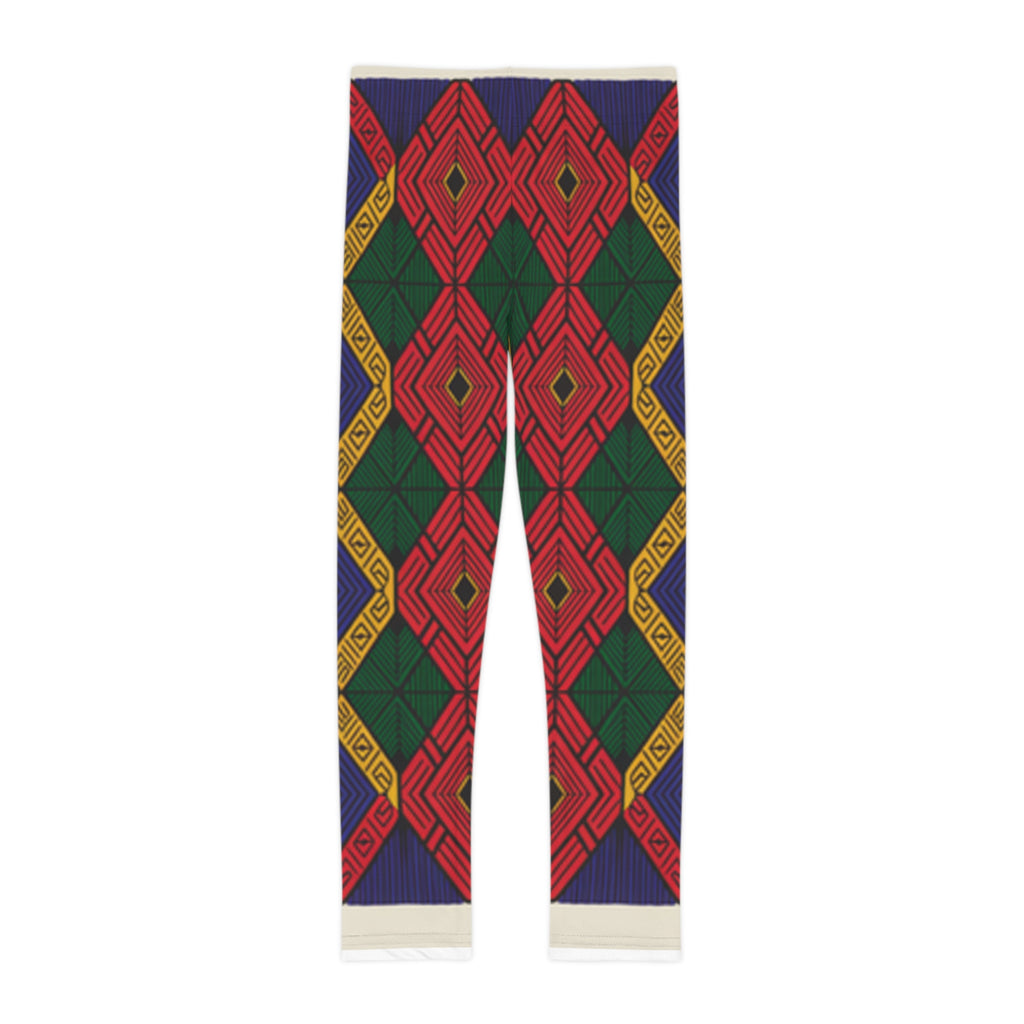 Vibrant Kids Leggings, Colorful AOP Tights, Fun Active Wear, Unique Children’s Fashion, Perfect for Playdates and Holidays