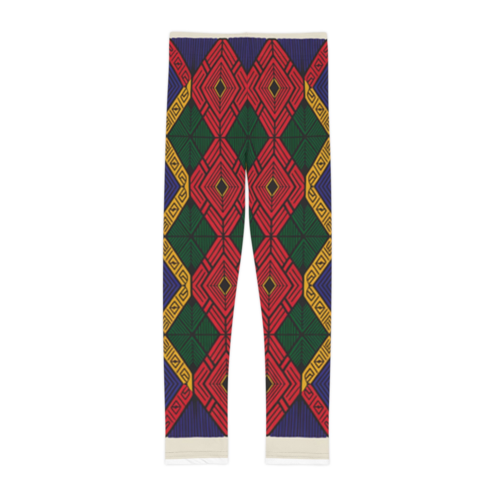 Vibrant Kids Leggings, Colorful AOP Tights, Fun Active Wear, Unique Children’s Fashion, Perfect for Playdates and Holidays