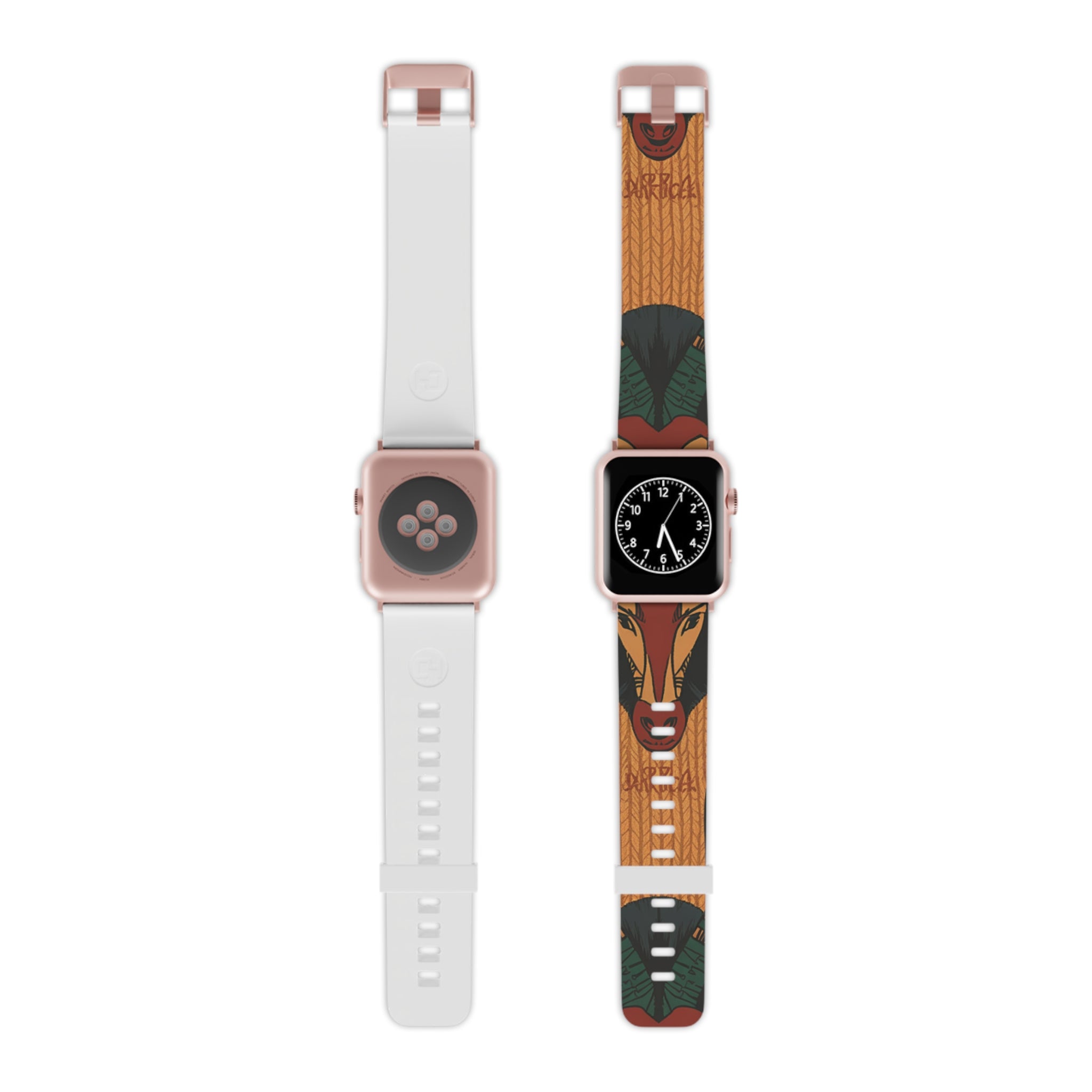 Vibrant Apple Watch Band with Nature-Inspired Design, Bohemian Watch Strap, Colorful Silicone Wristband, Gift for Her, Trendy Accessory
