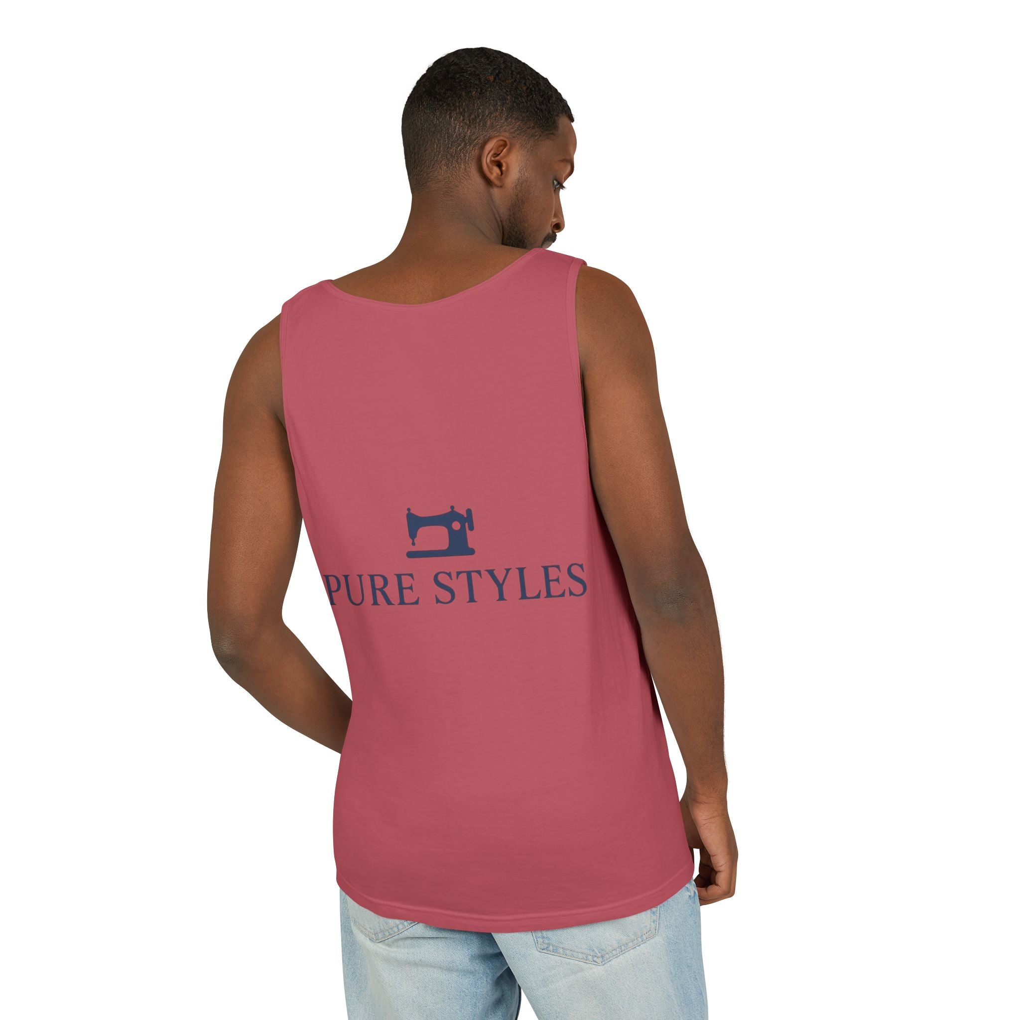 Vibrant Tropical Scene Tank Top - Unisex Summer Wear, Beach Casual, Vacation Apparel, Gift for Nature Lovers, Relaxed Fit Fashion