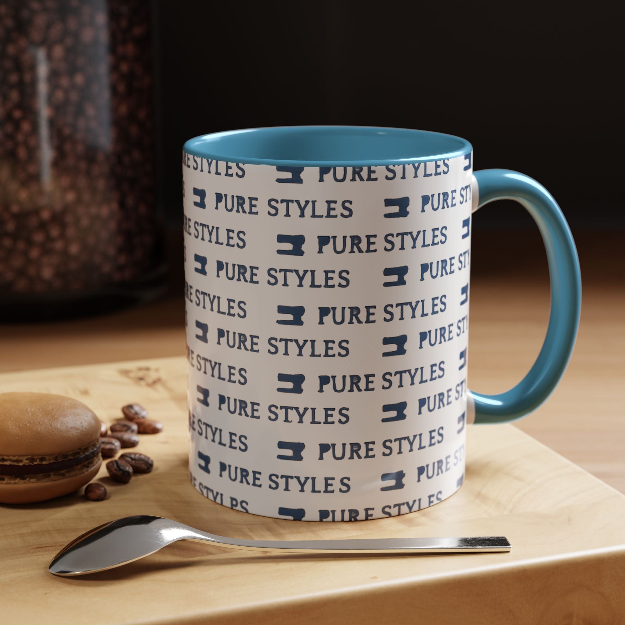 Stylish Accent Coffee Mug for Home or Office, Gift for Coffee Lovers, Modern Ceramic Cup, 11oz & 15oz Sizes