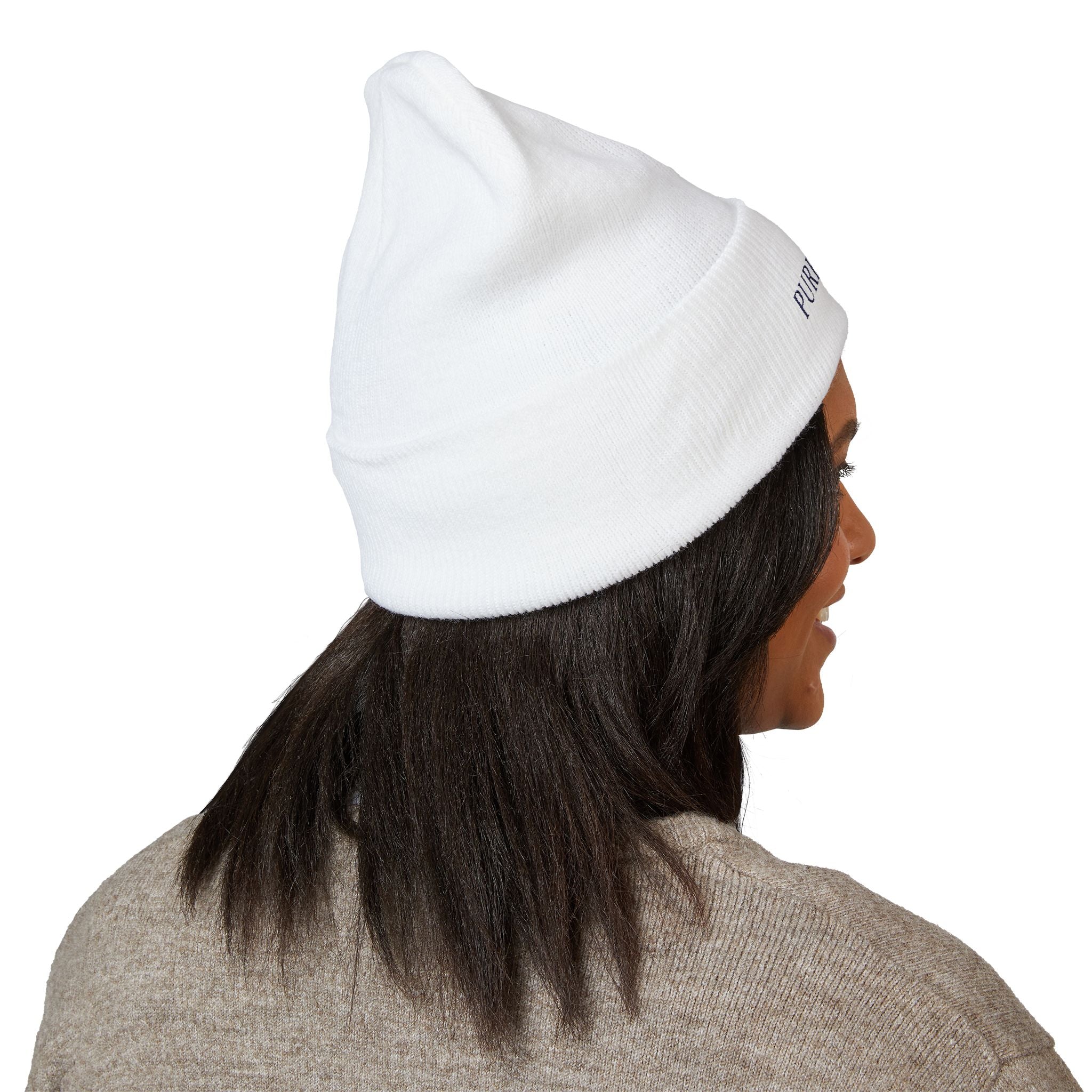 Embroidered Classic Cuffed Beanie, Stylish Winter Hat, Cozy Gifts for Him and Her, Fashionable Knit Headwear, Perfect for Outdoor Activities