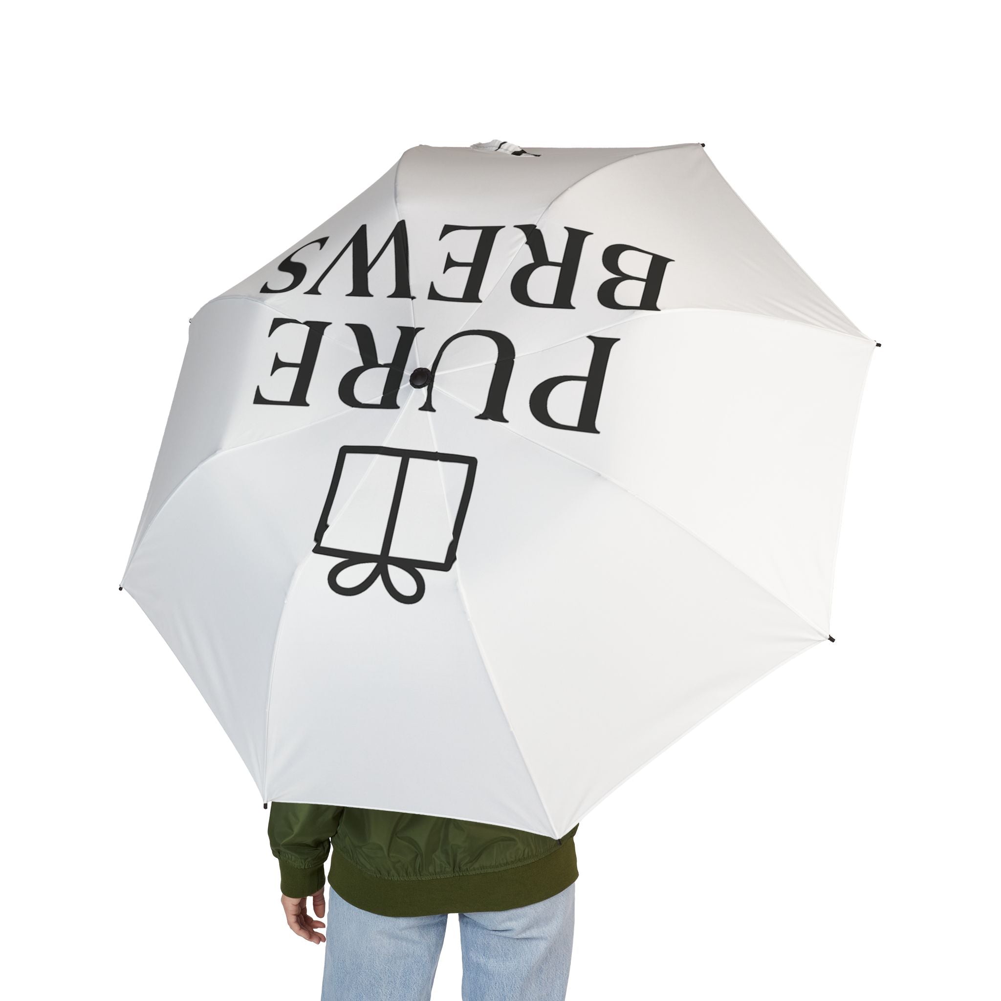 Chic Semi-Automatic Foldable Umbrella, Stylish Rain Gear, Travel Umbrella, Gift for Her, Lightweight Compact Umbrella