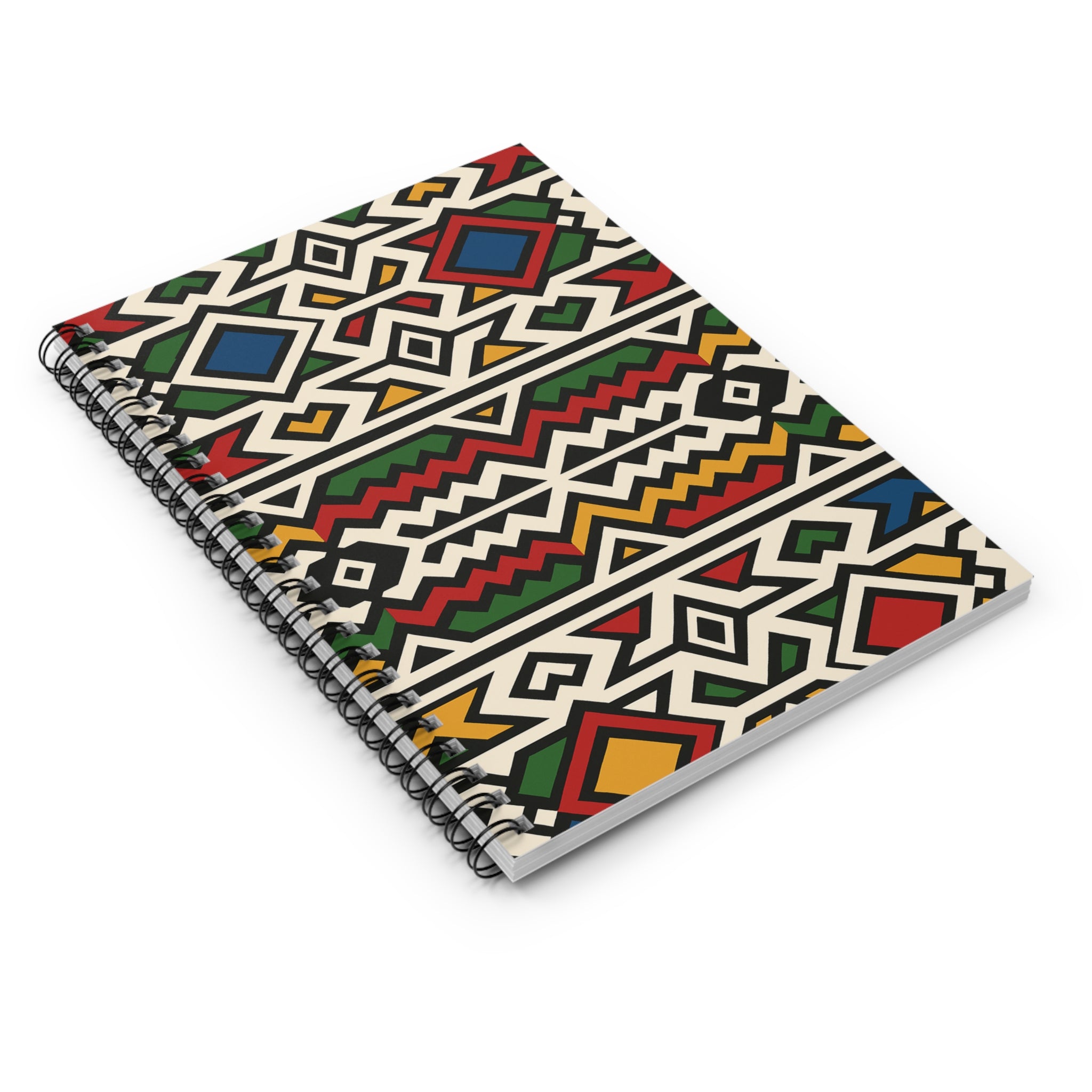 Bohemian Spiral Notebook - Colorful Tribal Design, Creative Journal, Art Sketchbook, Gift for Writers, School Supplies, Note-taking