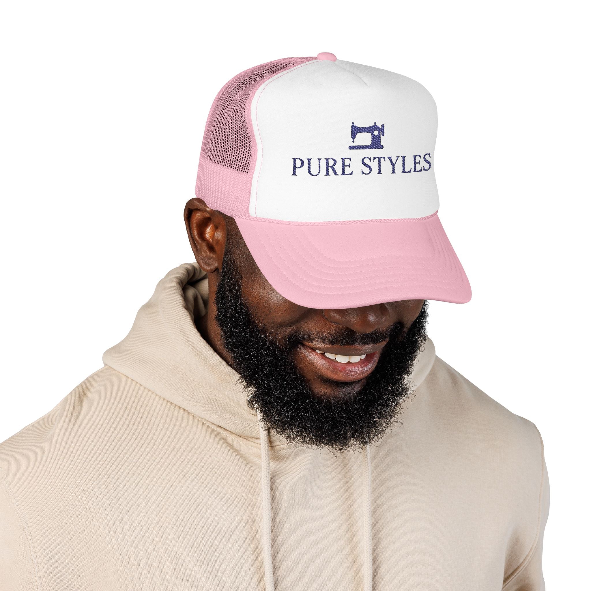 Embroidered Foam Trucker Hat - Stylish Cap for Outdoors, Gifts, Parties, Sports, Everyday Wear