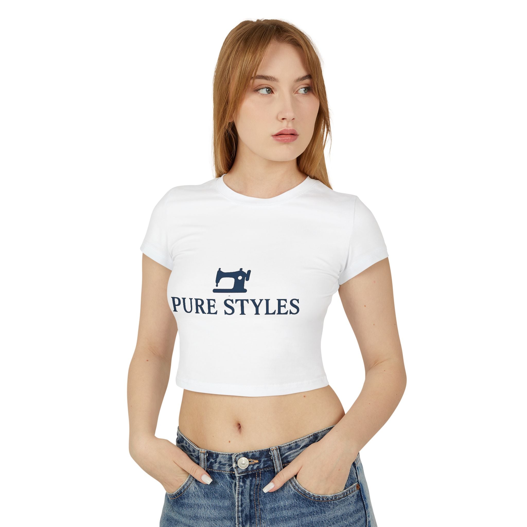 Trendy Women's Baby Tee - Pure Styles, Casual Wear, Graphic Tee, Summer Top, Stylish Gift