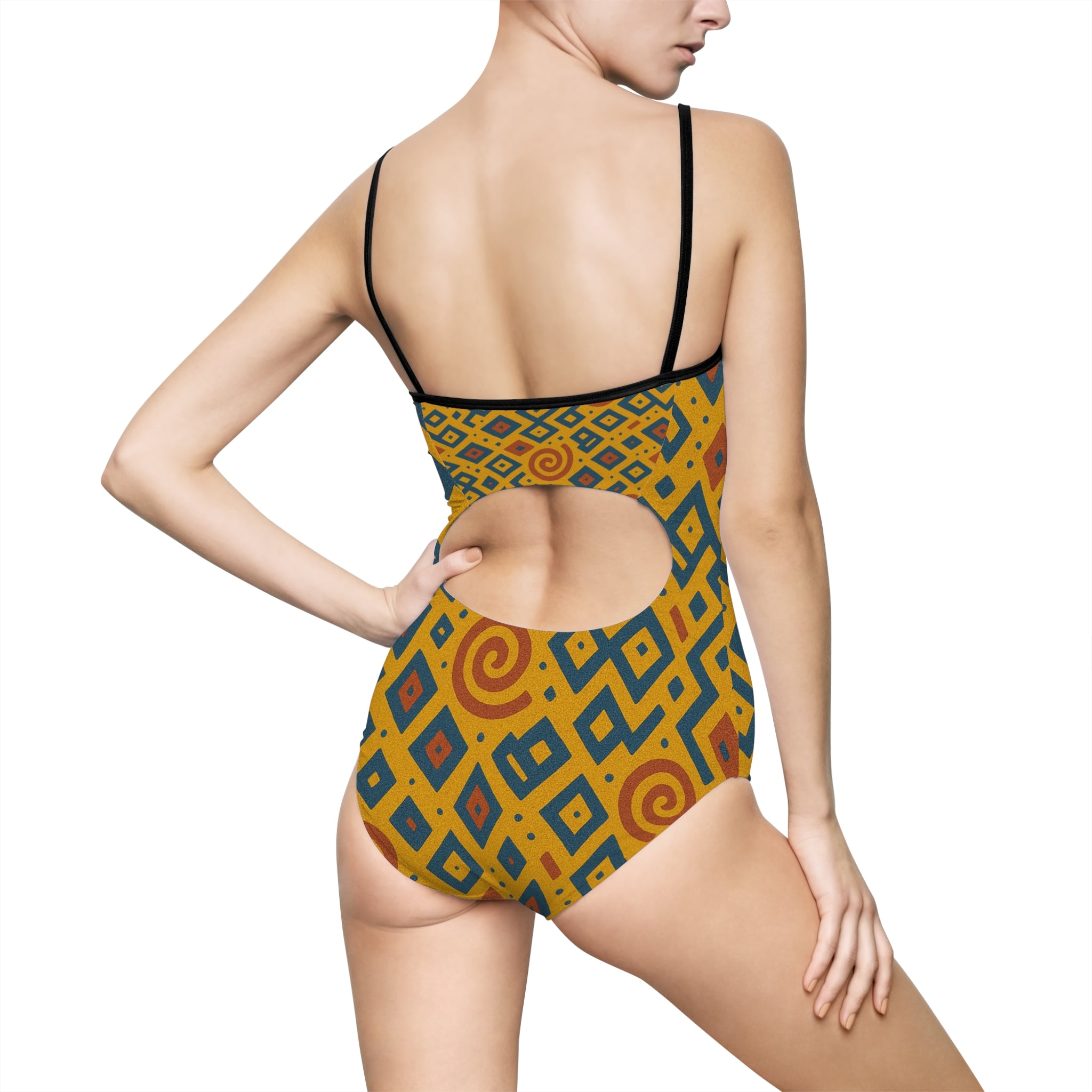 Colorful Printed One-Piece Swimsuit for Women, Summer Swimwear, Beachwear, Pool Party Outfit, Vacation Essential