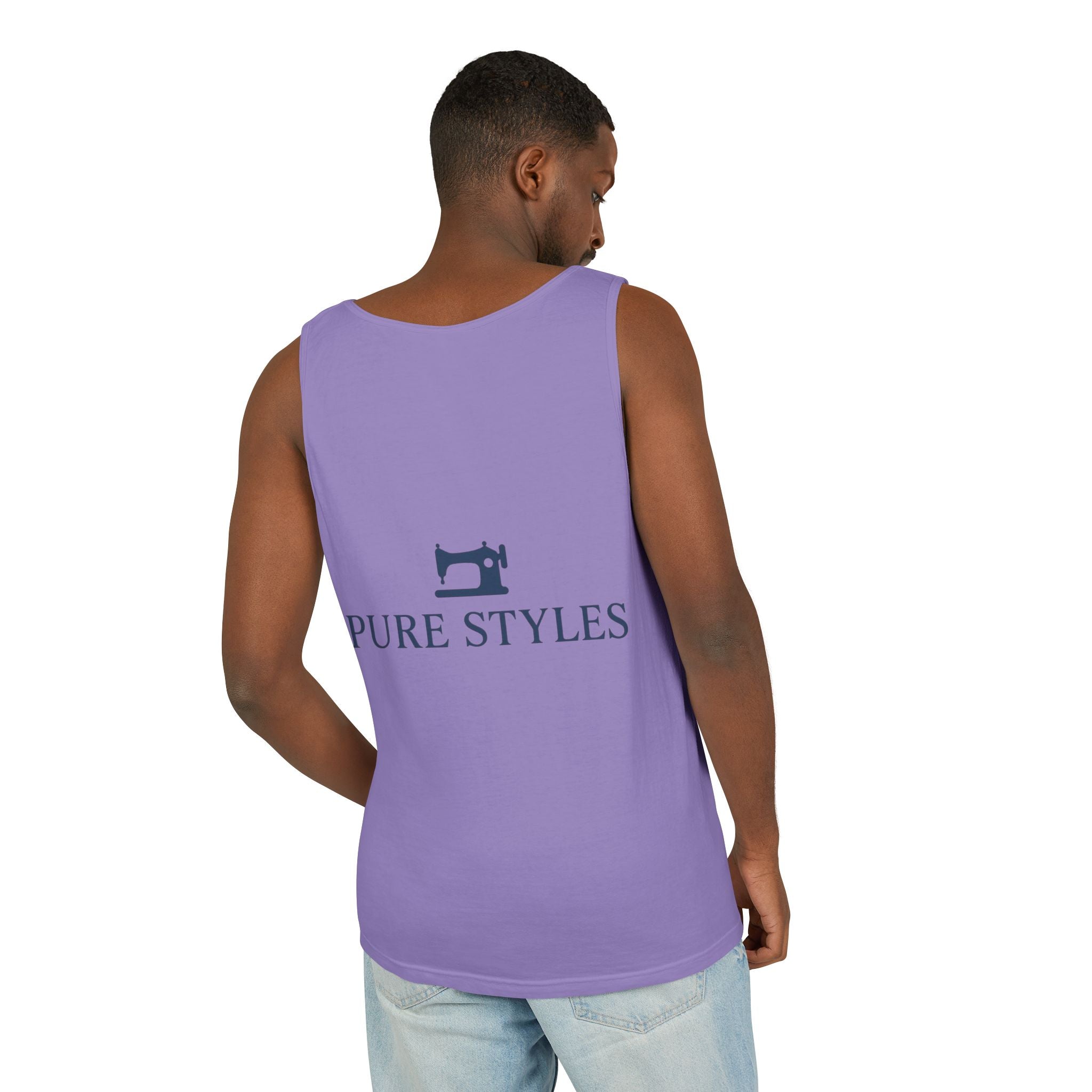 Vibrant Tropical Scene Tank Top - Unisex Summer Wear, Beach Casual, Vacation Apparel, Gift for Nature Lovers, Relaxed Fit Fashion
