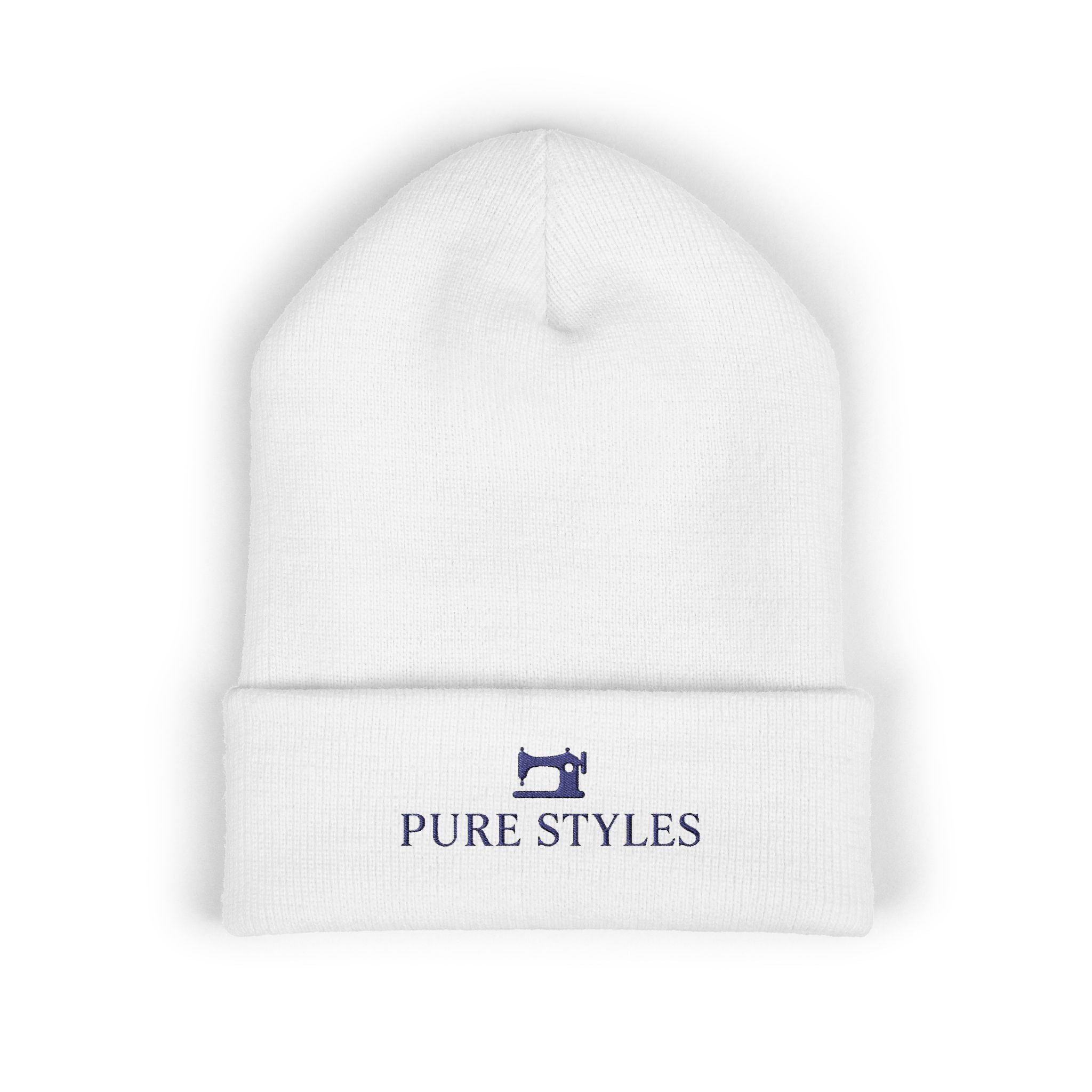 Embroidered Classic Cuffed Beanie, Stylish Winter Hat, Cozy Gifts for Him and Her, Fashionable Knit Headwear, Perfect for Outdoor Activities