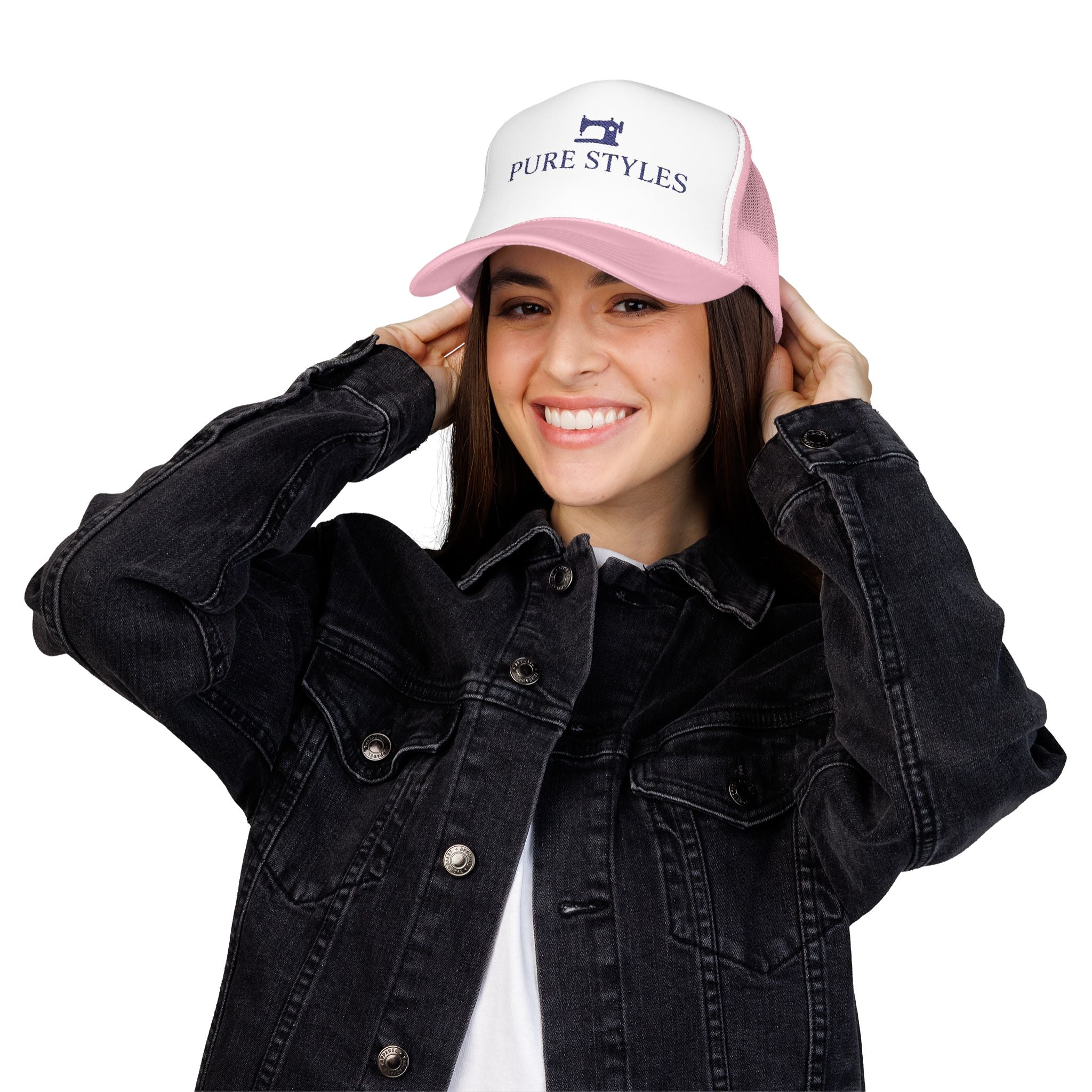 Embroidered Foam Trucker Hat - Stylish Cap for Outdoors, Gifts, Parties, Sports, Everyday Wear