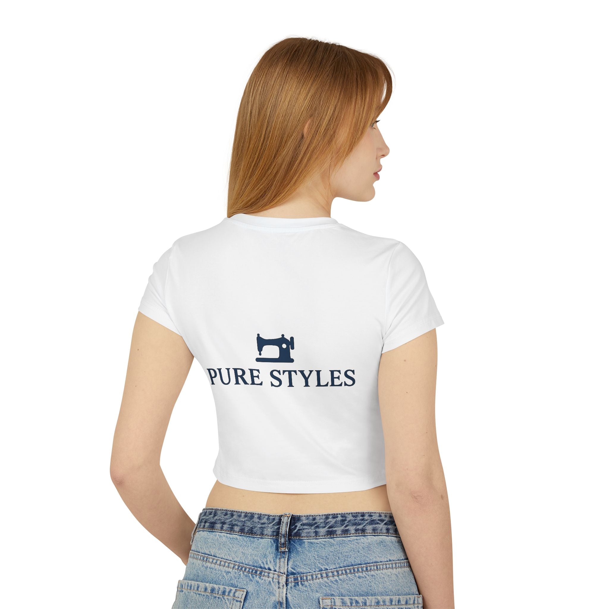Trendy Women's Baby Tee - Pure Styles, Casual Wear, Graphic Tee, Summer Top, Stylish Gift