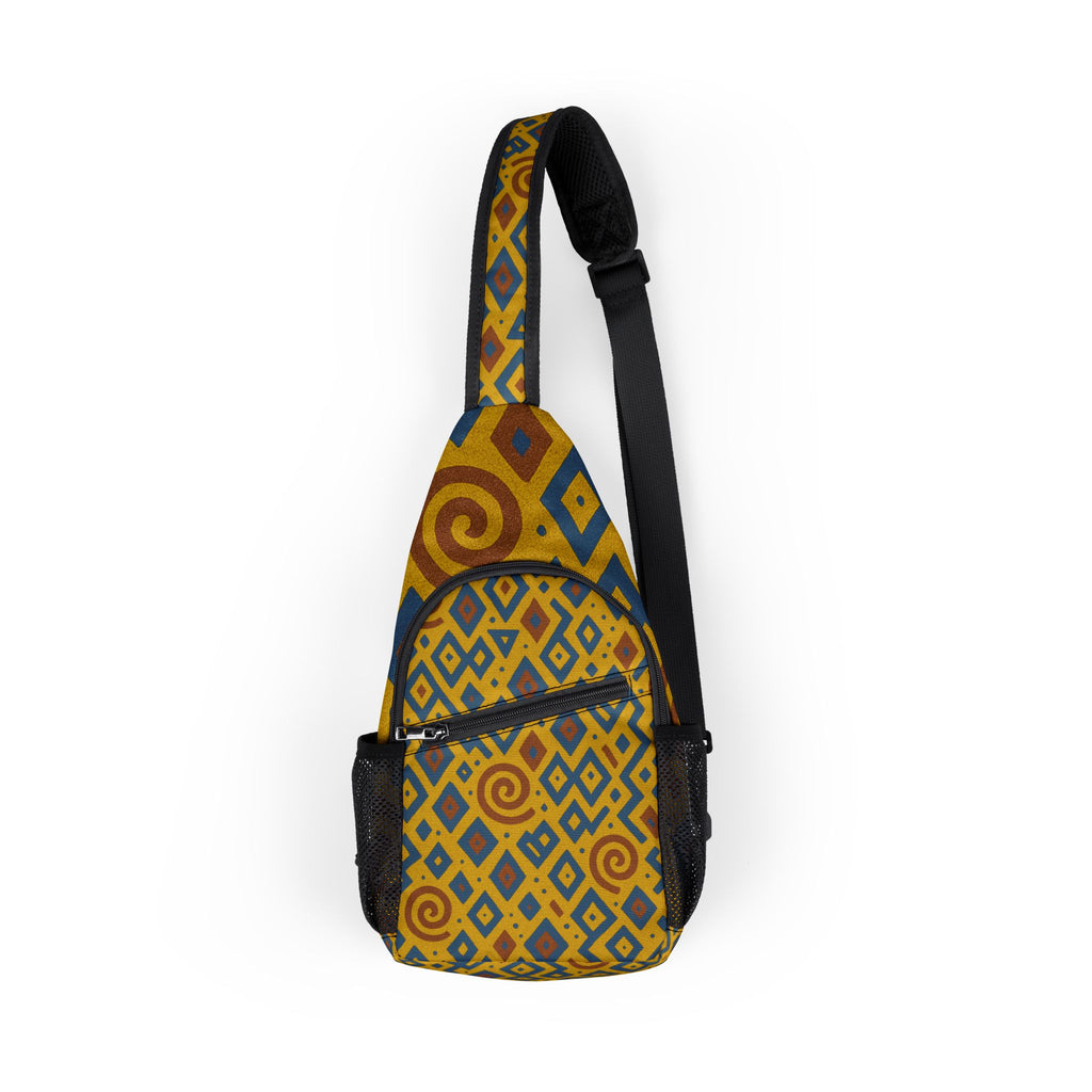 Vibrant AOP Chest Bag - Adjustable Sling, Trendy Crossbody, Unique Print for Festivals, Travel, Outdoor Adventures, Everyday Use