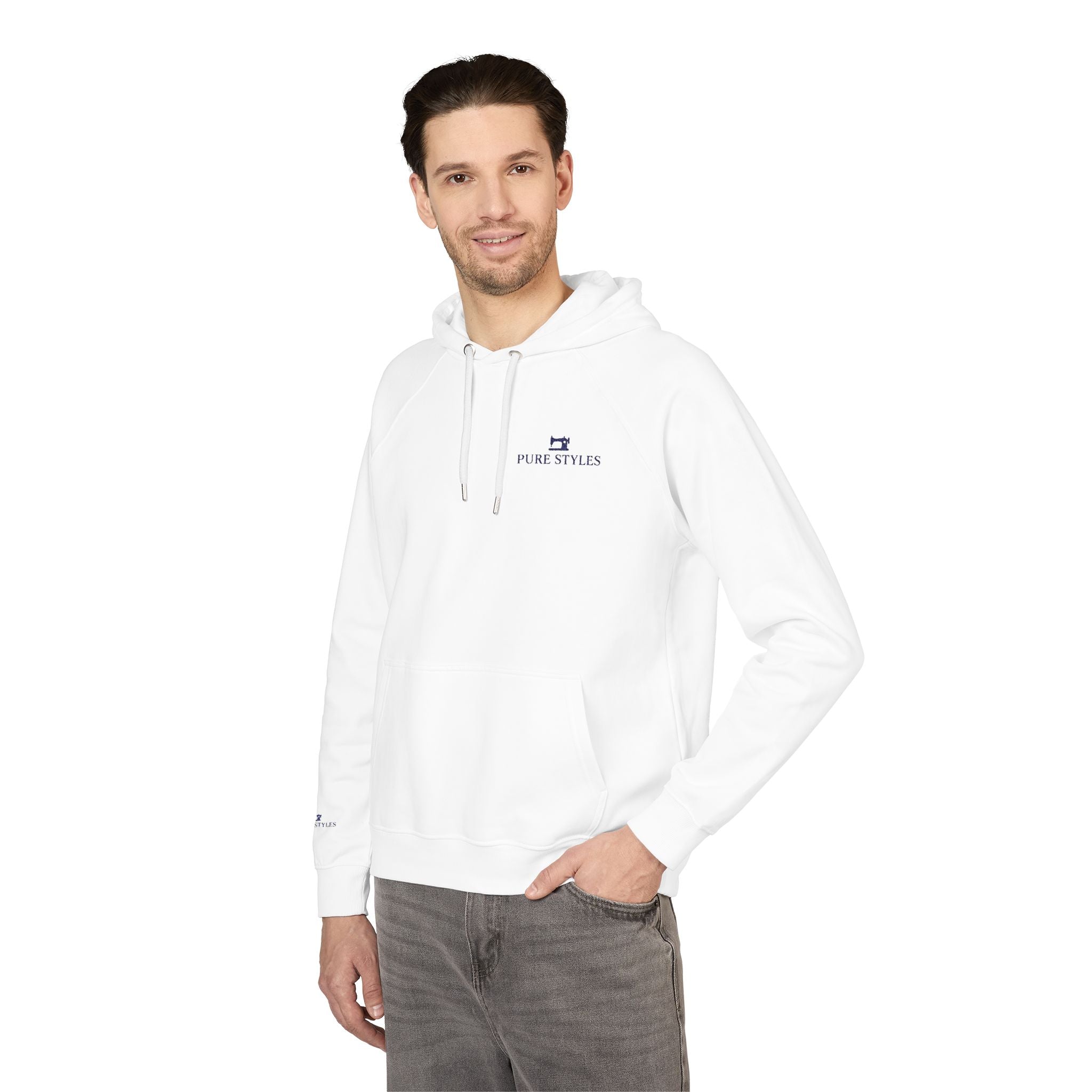 Stylish Unisex Eco Raglan Hoodie - Comfortable, Sustainable Fashion for Every Occasion, Eco-Friendly Gift, Casual Wear, Embroidered Apparel
