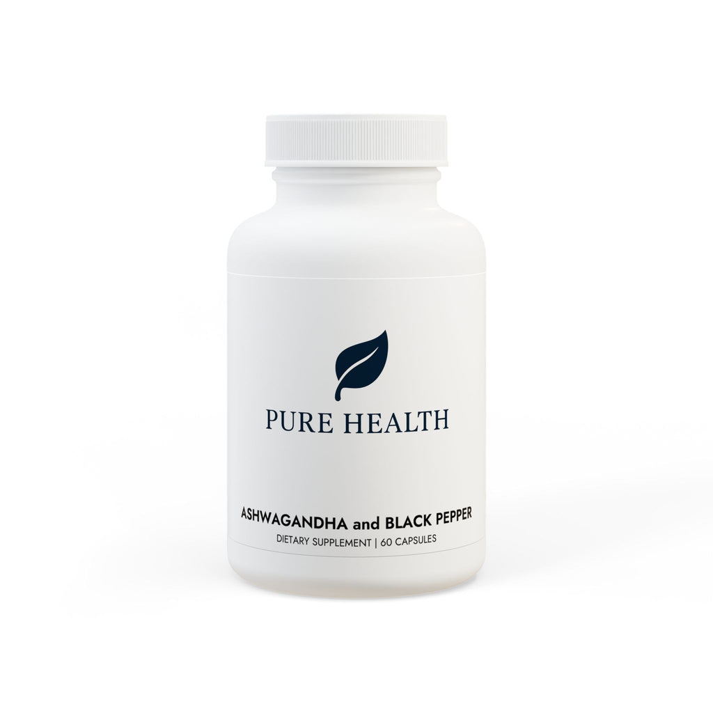 Ashwagandha and Black Pepper Supplement (60 capsules)