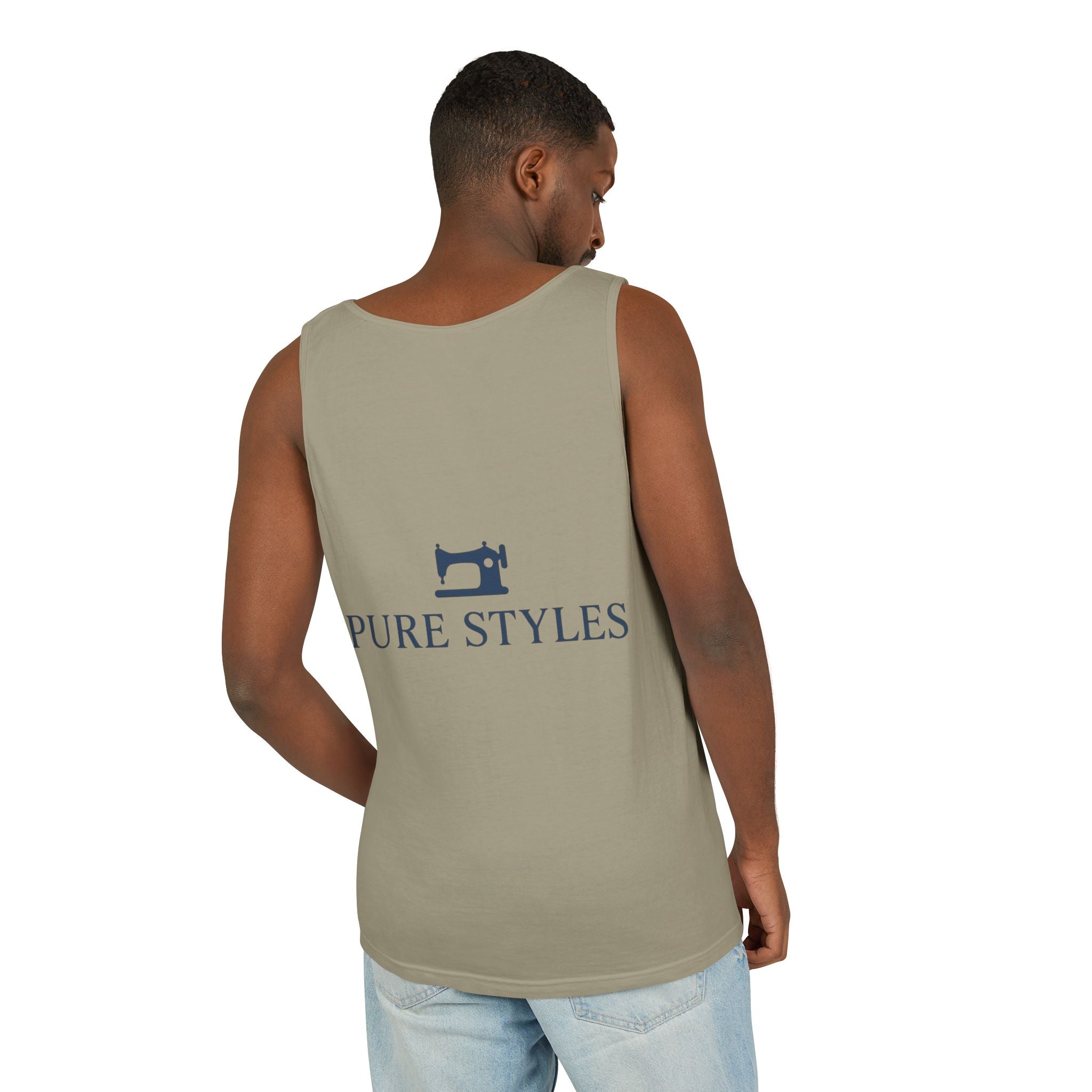 Vibrant Tropical Scene Tank Top - Unisex Summer Wear, Beach Casual, Vacation Apparel, Gift for Nature Lovers, Relaxed Fit Fashion