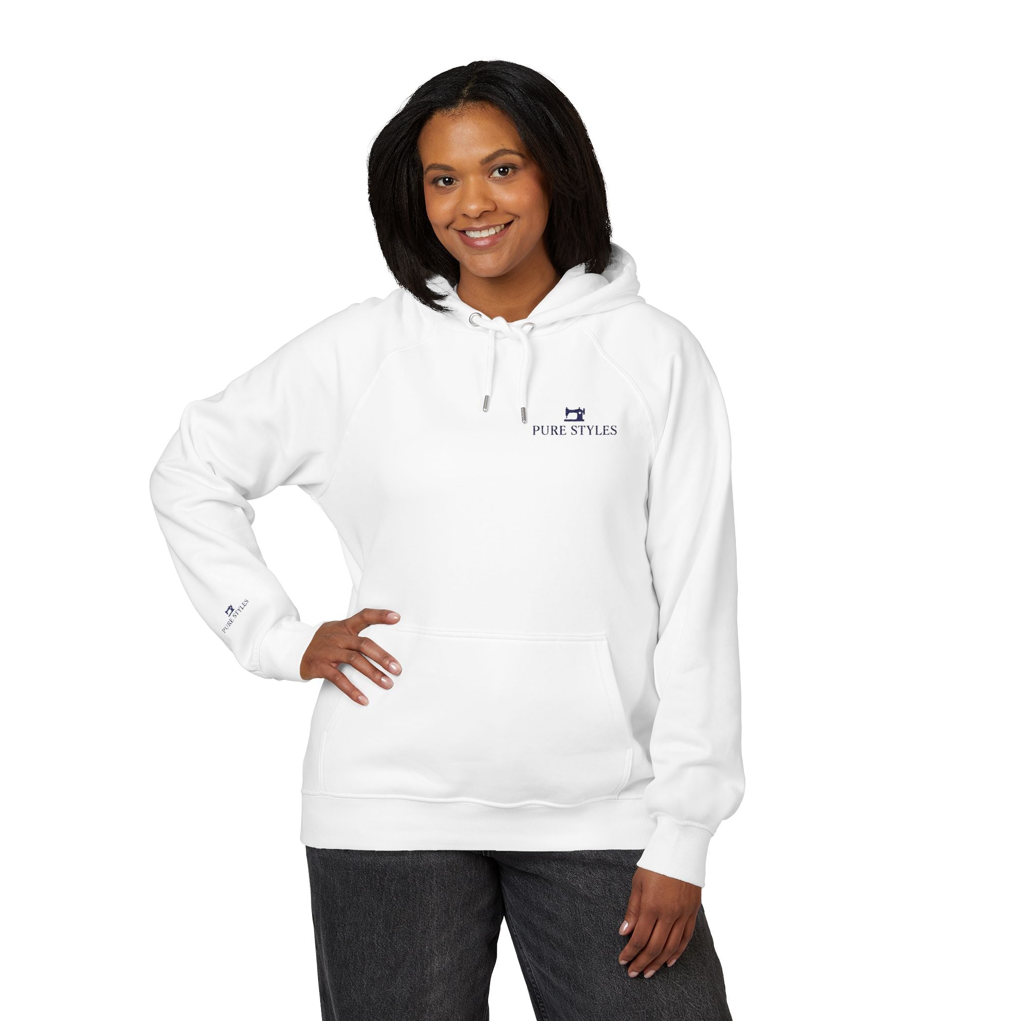 Stylish Unisex Eco Raglan Hoodie - Comfortable, Sustainable Fashion for Every Occasion, Eco-Friendly Gift, Casual Wear, Embroidered Apparel