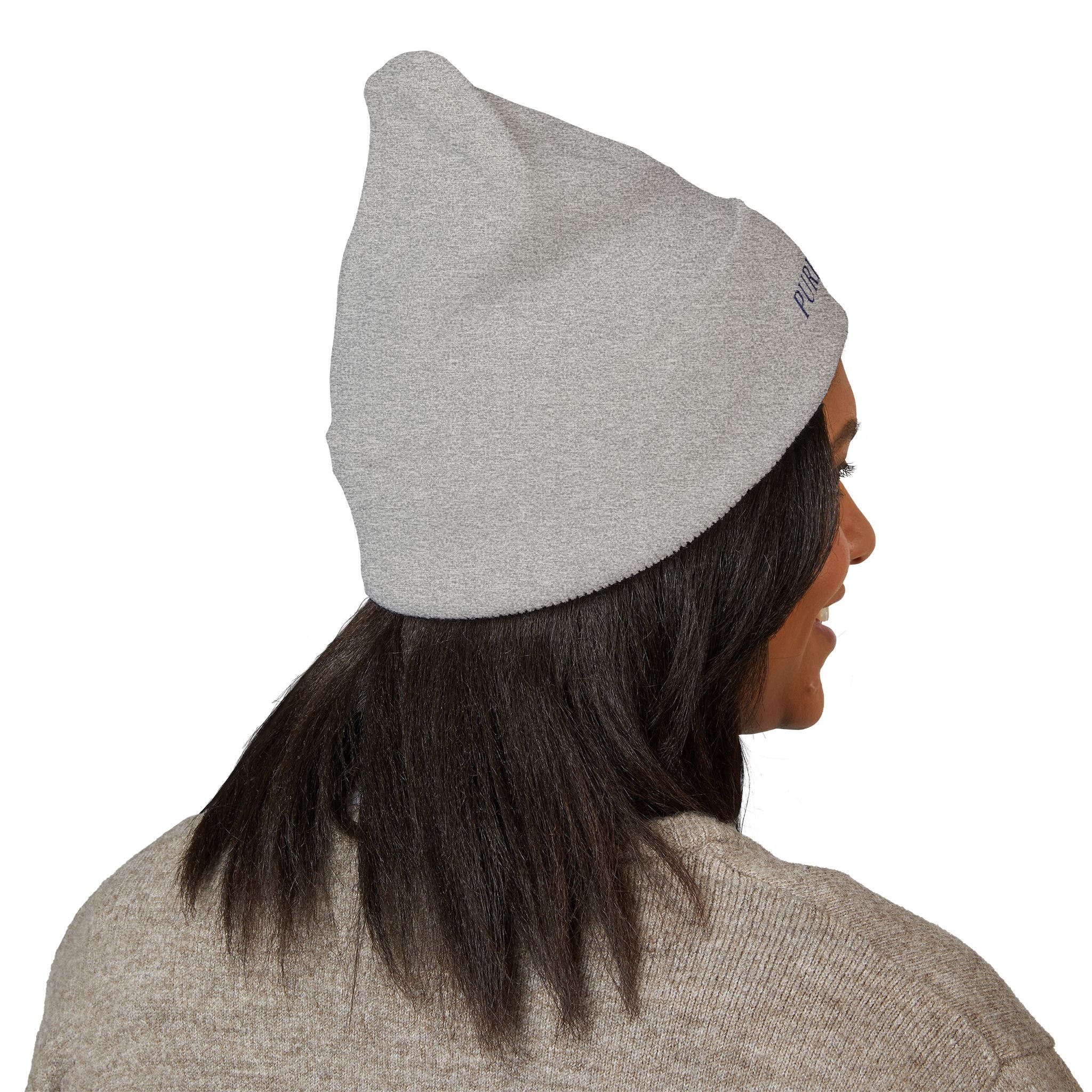 Embroidered Classic Cuffed Beanie, Stylish Winter Hat, Cozy Gifts for Him and Her, Fashionable Knit Headwear, Perfect for Outdoor Activities