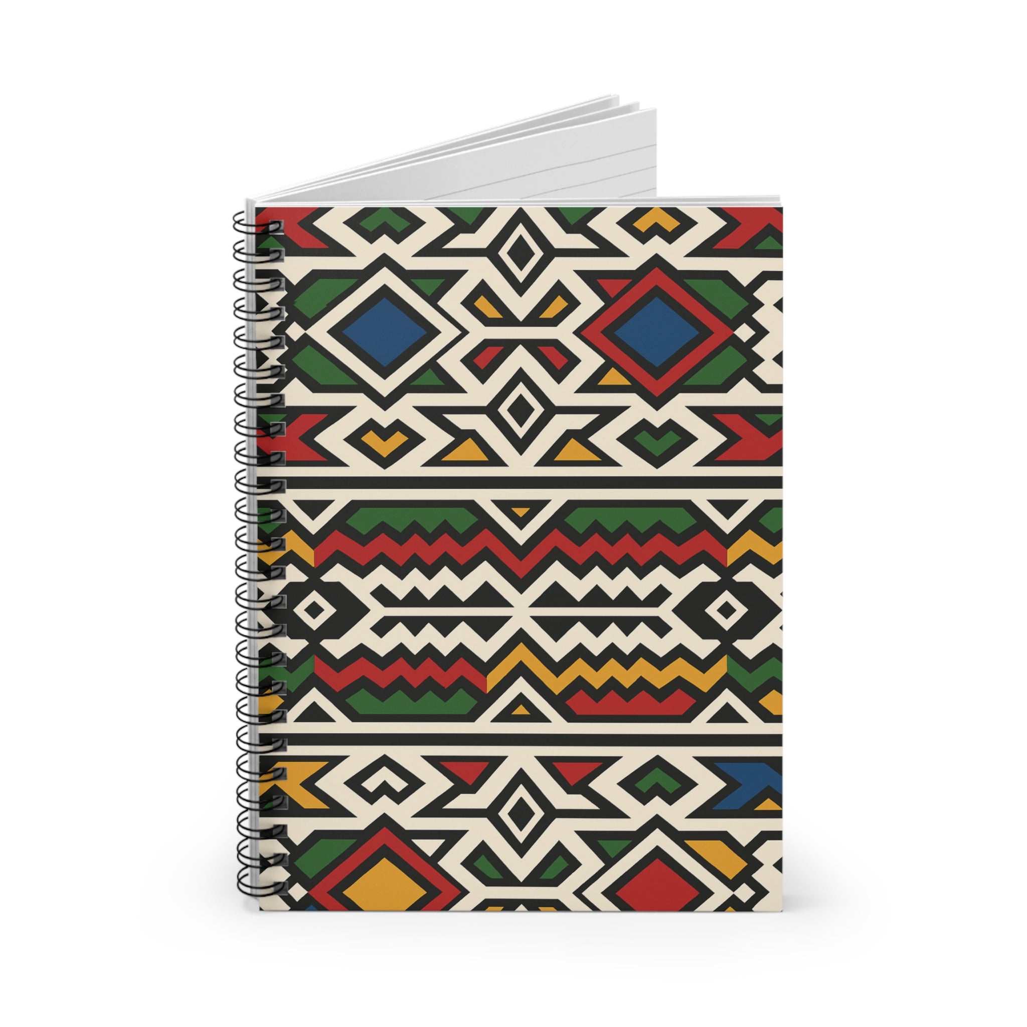 Bohemian Spiral Notebook - Colorful Tribal Design, Creative Journal, Art Sketchbook, Gift for Writers, School Supplies, Note-taking