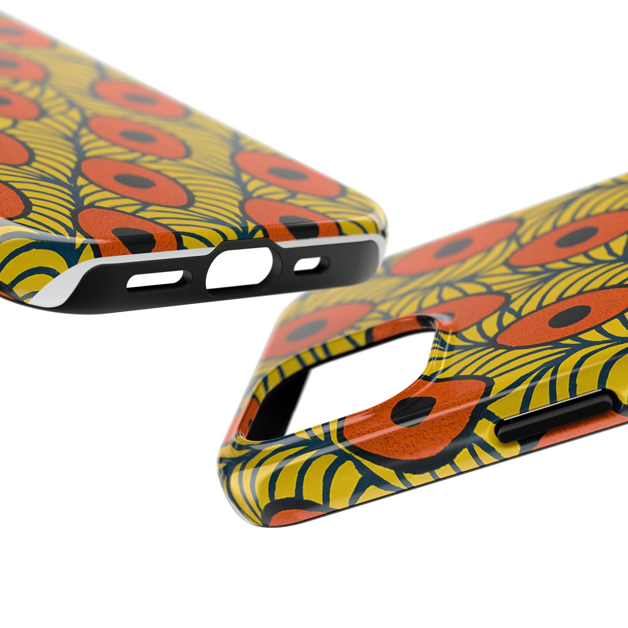 Vibrant Patterned Tough Phone Case, Stylish Phone Case, Unique Phone Cover, Protective Case, Gift for Her, Colorful Mobile Accessory
