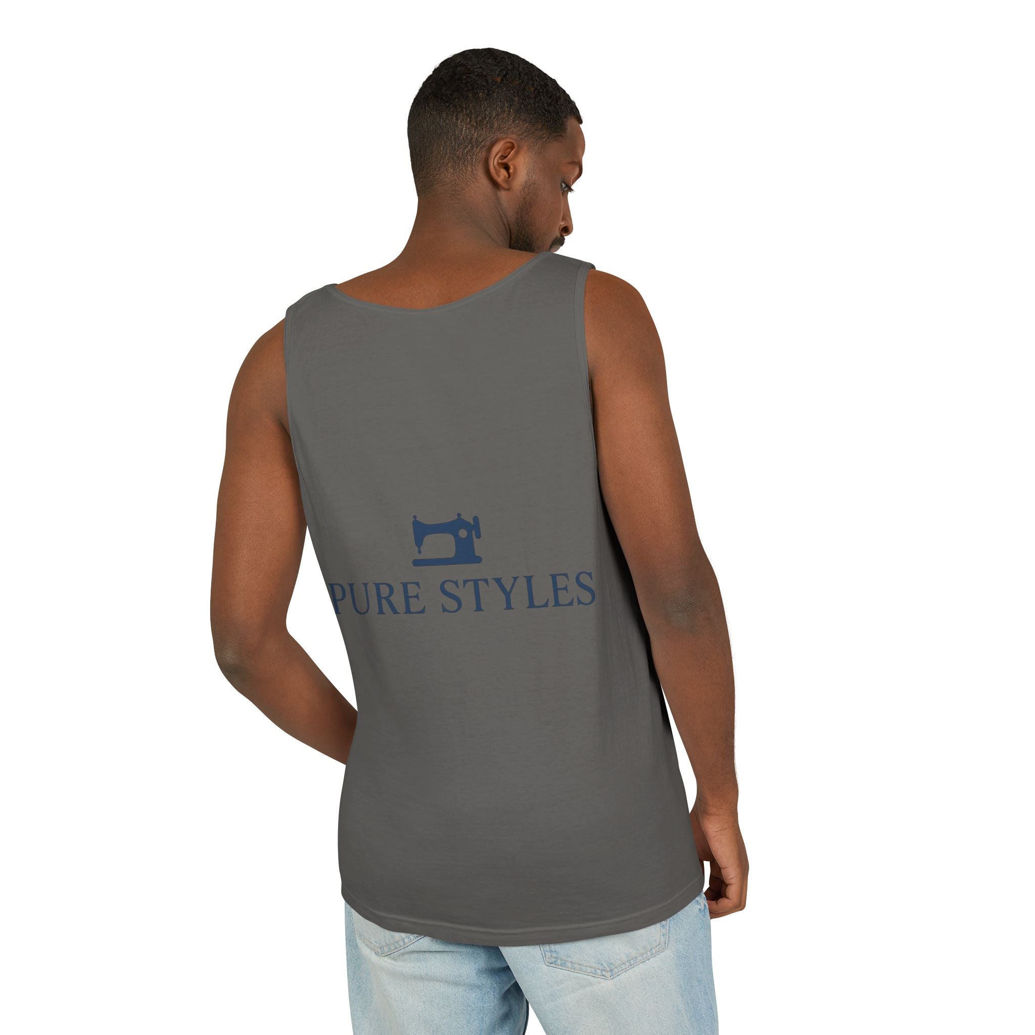Vibrant Tropical Scene Tank Top - Unisex Summer Wear, Beach Casual, Vacation Apparel, Gift for Nature Lovers, Relaxed Fit Fashion