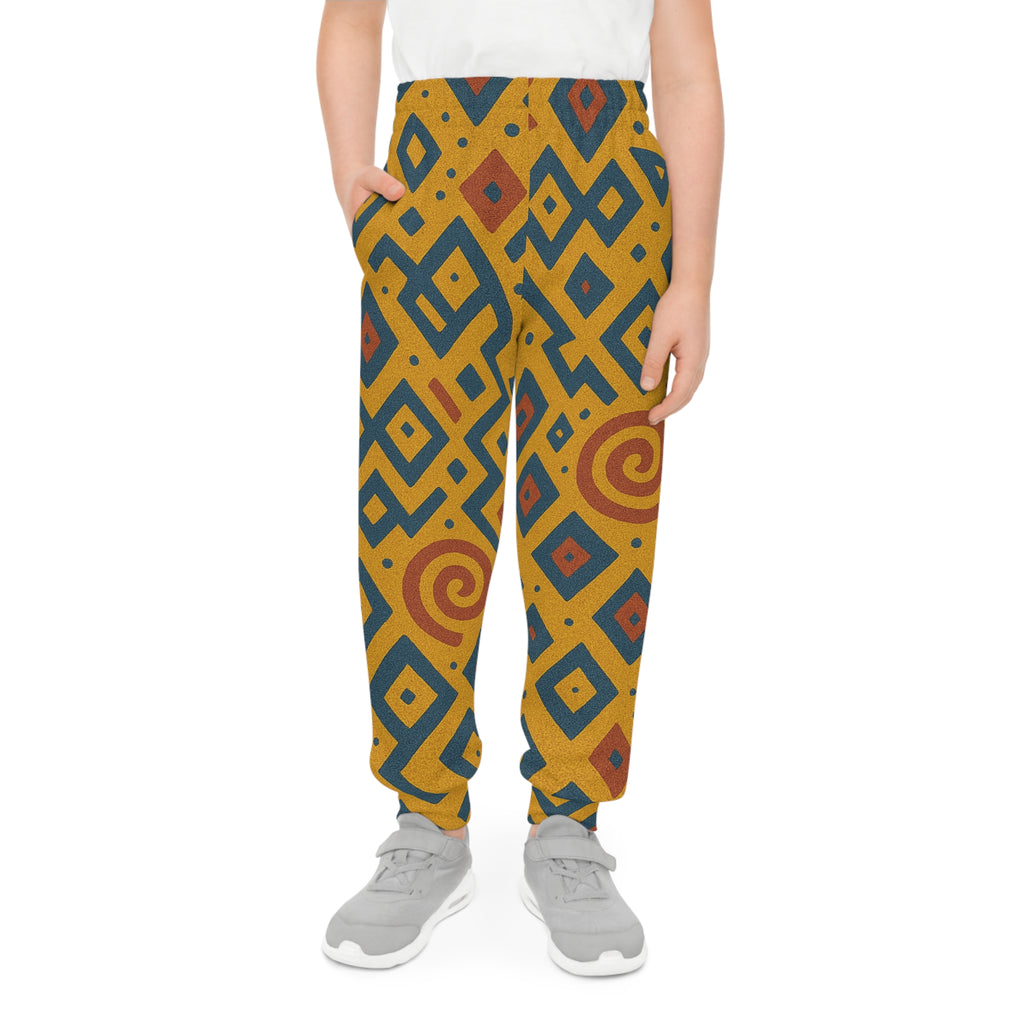 Trendy Youth Joggers - Colorful AOP Design, Perfect for Play, Casual Outfits, Gifts, Everyday Wear, Active Kids