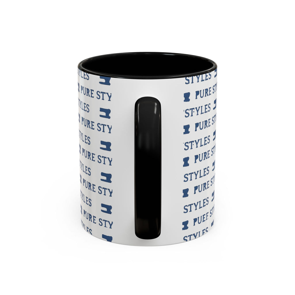 Stylish Accent Coffee Mug for Home or Office, Gift for Coffee Lovers, Modern Ceramic Cup, 11oz & 15oz Sizes