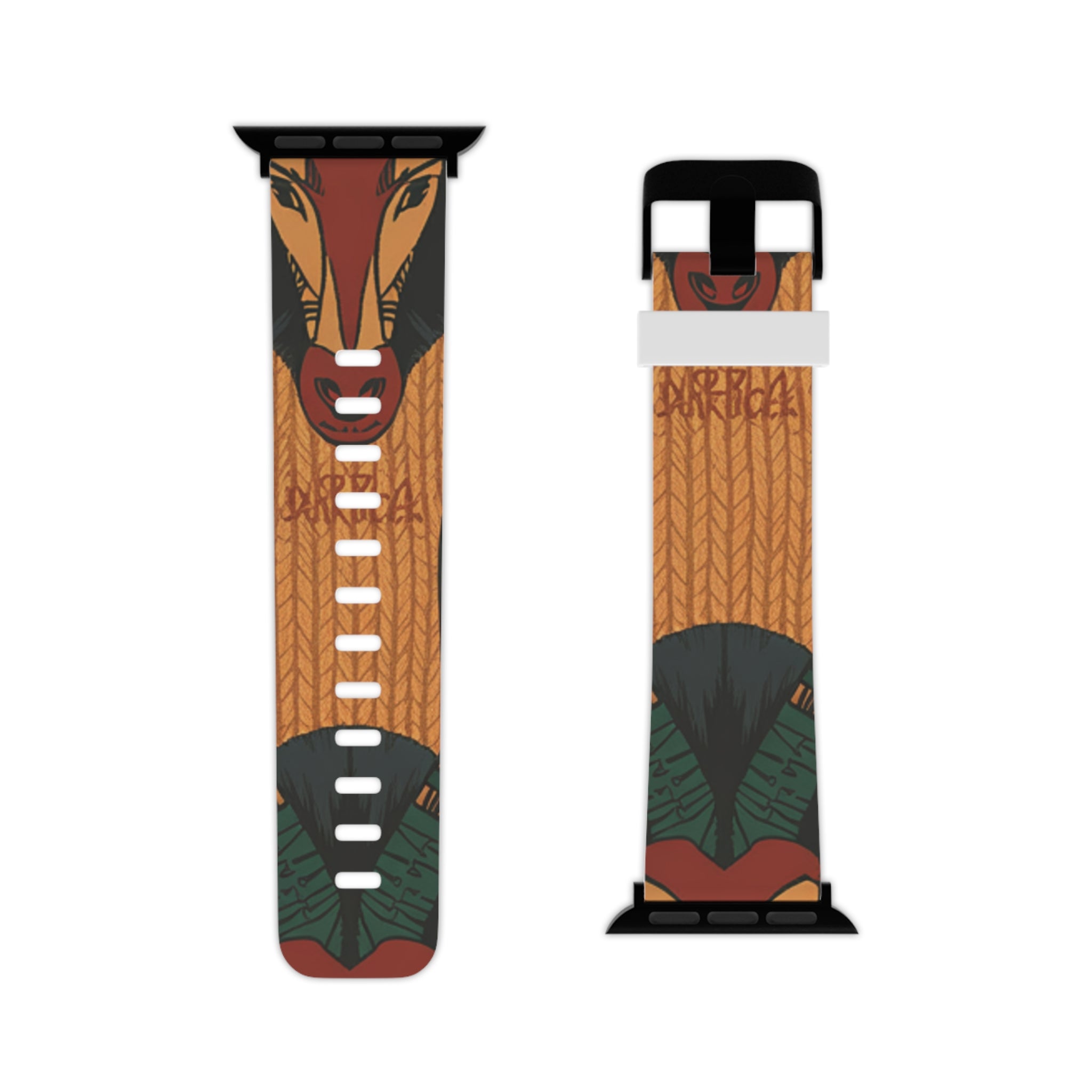 Vibrant Apple Watch Band with Nature-Inspired Design, Bohemian Watch Strap, Colorful Silicone Wristband, Gift for Her, Trendy Accessory