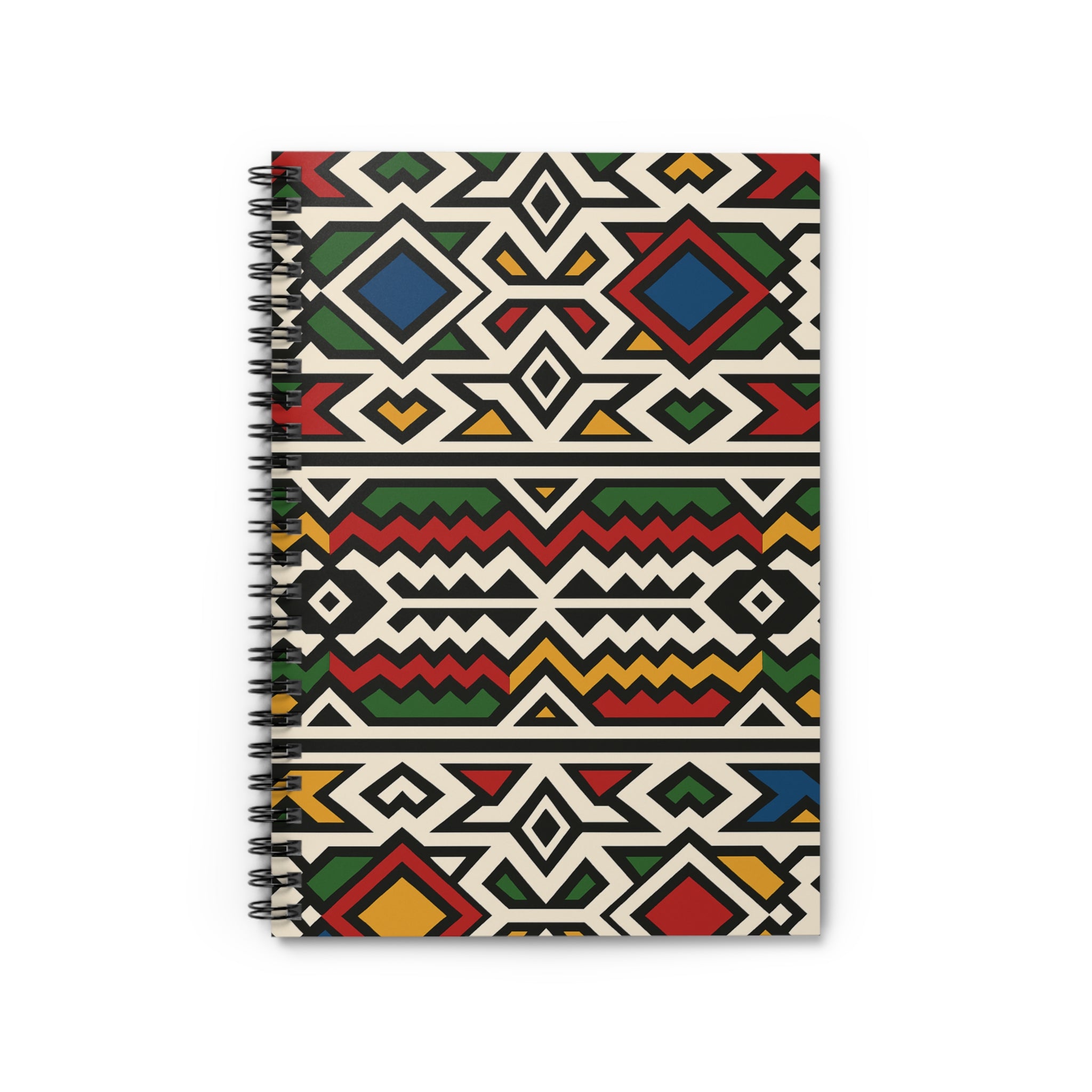Bohemian Spiral Notebook - Colorful Tribal Design, Creative Journal, Art Sketchbook, Gift for Writers, School Supplies, Note-taking