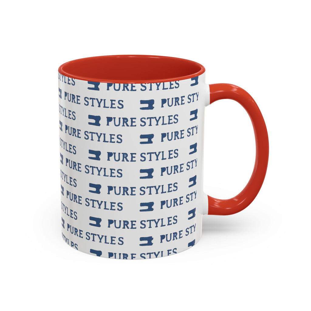 Stylish Accent Coffee Mug for Home or Office, Gift for Coffee Lovers, Modern Ceramic Cup, 11oz & 15oz Sizes