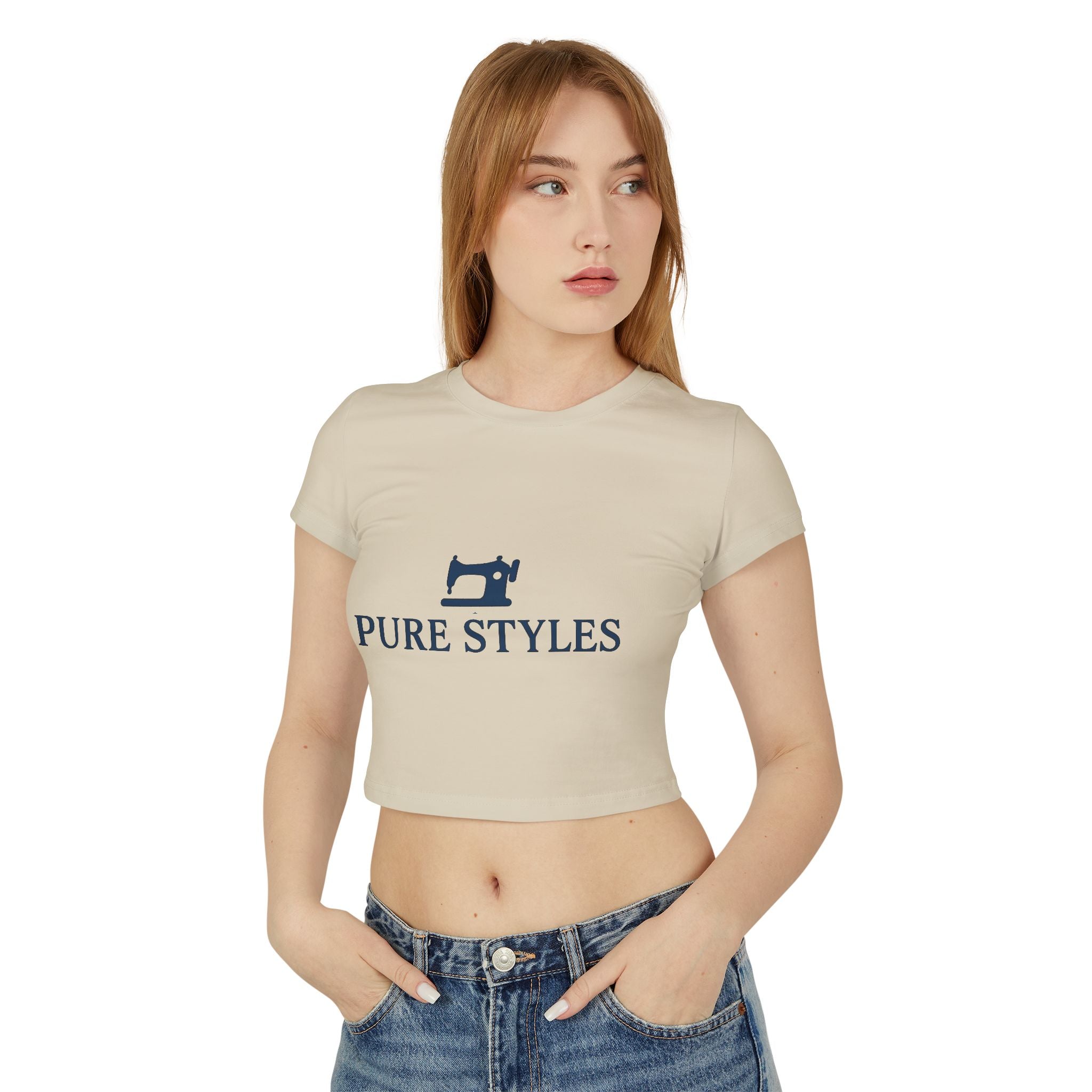 Trendy Women's Baby Tee - Pure Styles, Casual Wear, Graphic Tee, Summer Top, Stylish Gift