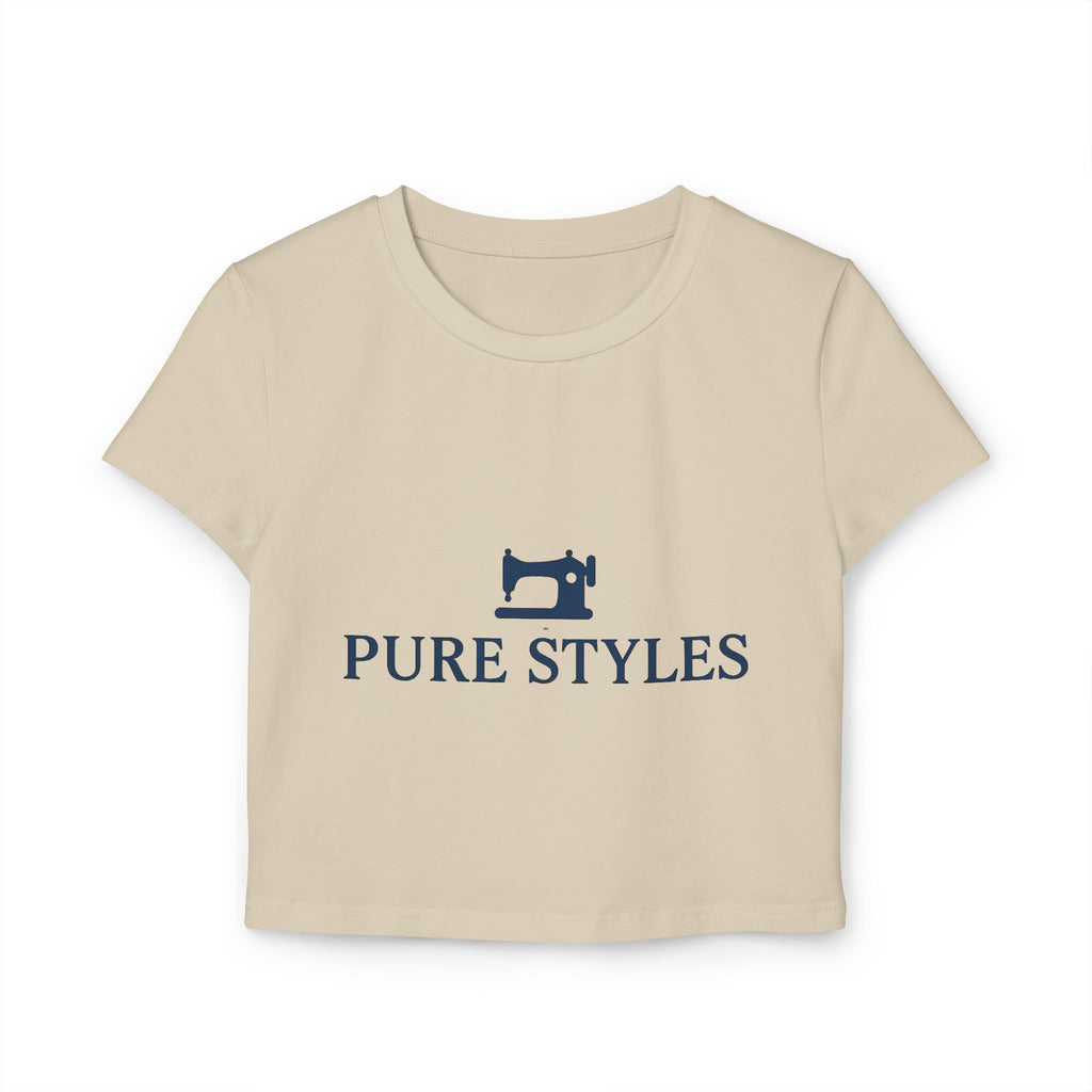 Trendy Women's Baby Tee - Pure Styles, Casual Wear, Graphic Tee, Summer Top, Stylish Gift